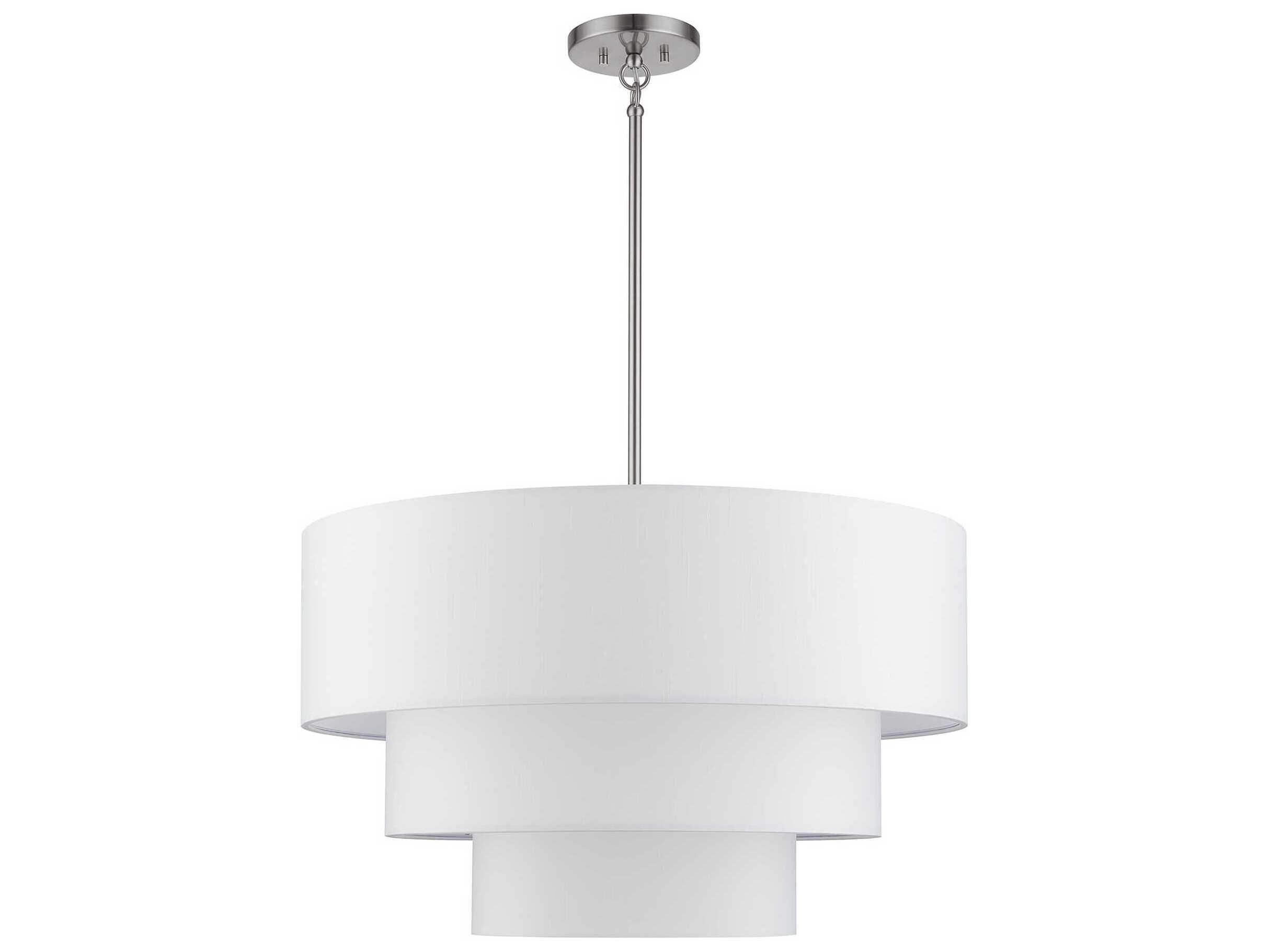 Livex Lighting Manorwood 5-Light Brushed Nickel Pendant