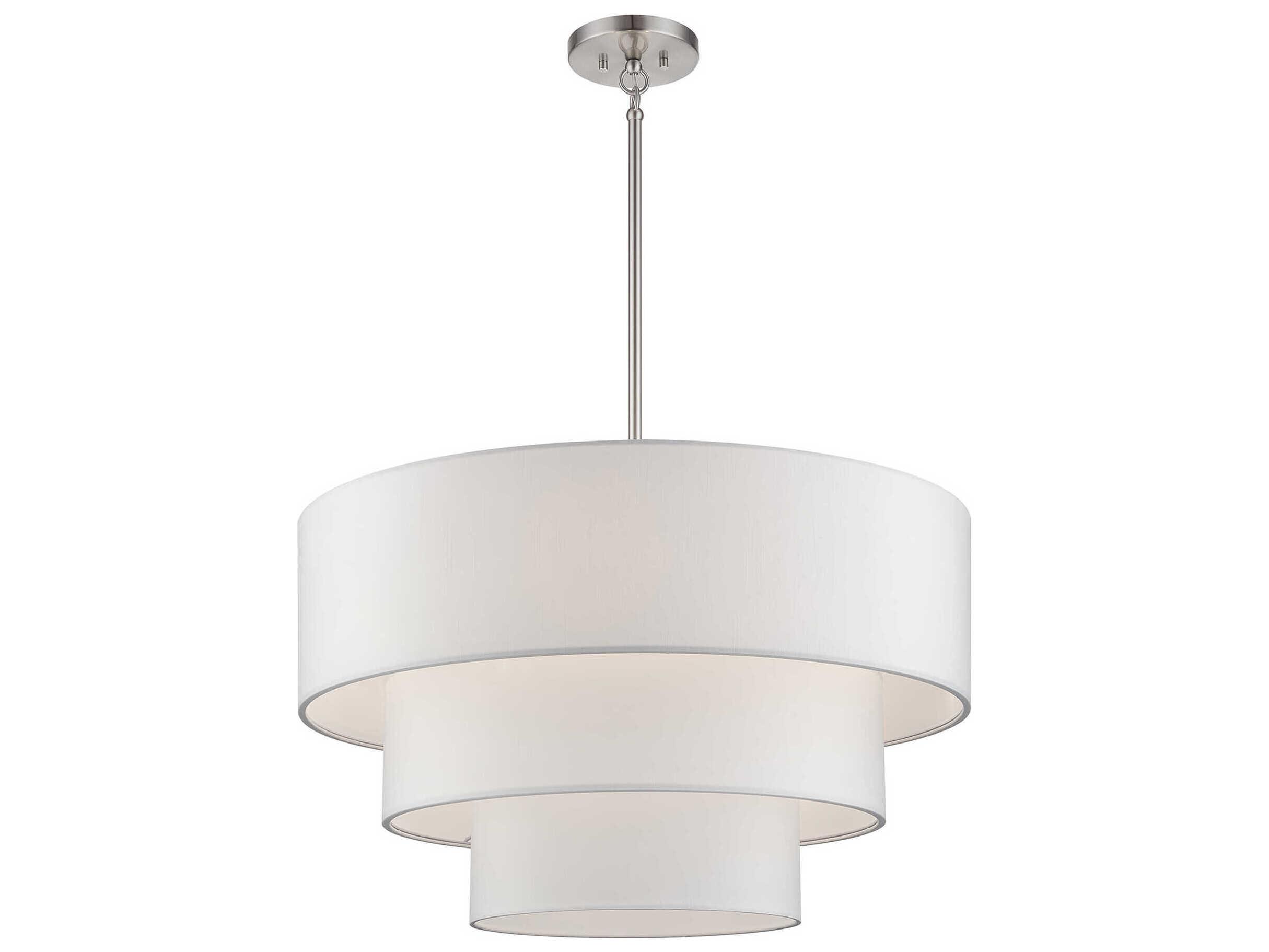 Livex Lighting Manorwood 5-Light Brushed Nickel Pendant