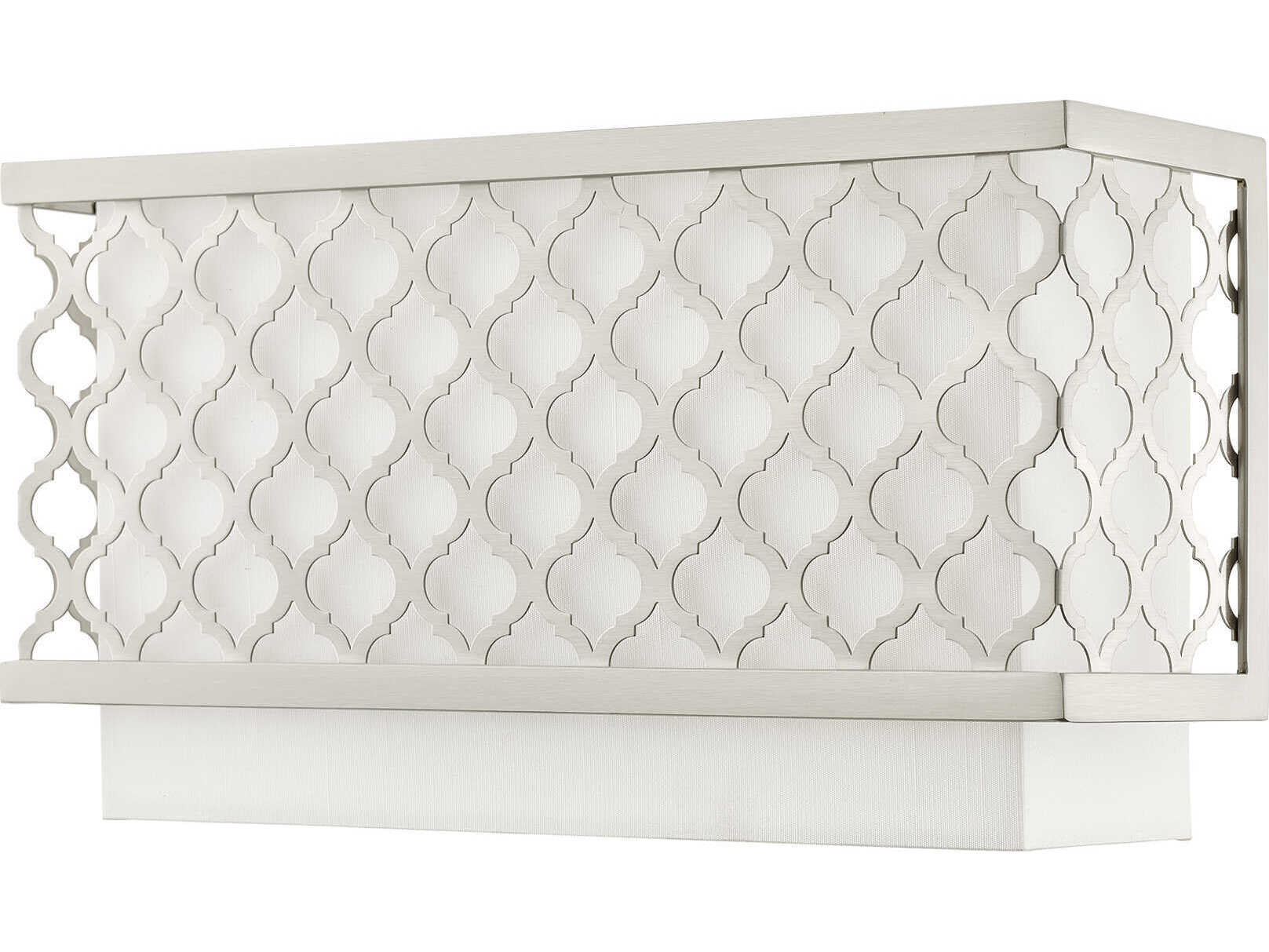 Livex Lighting Arabesque 2-Light Brushed Nickel Wall Sconce