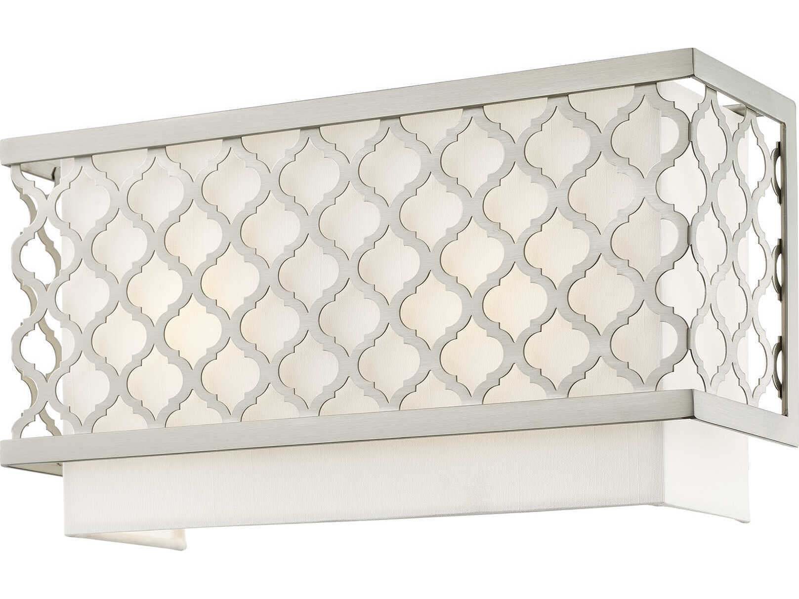 Livex Lighting Arabesque 2-Light Brushed Nickel Wall Sconce
