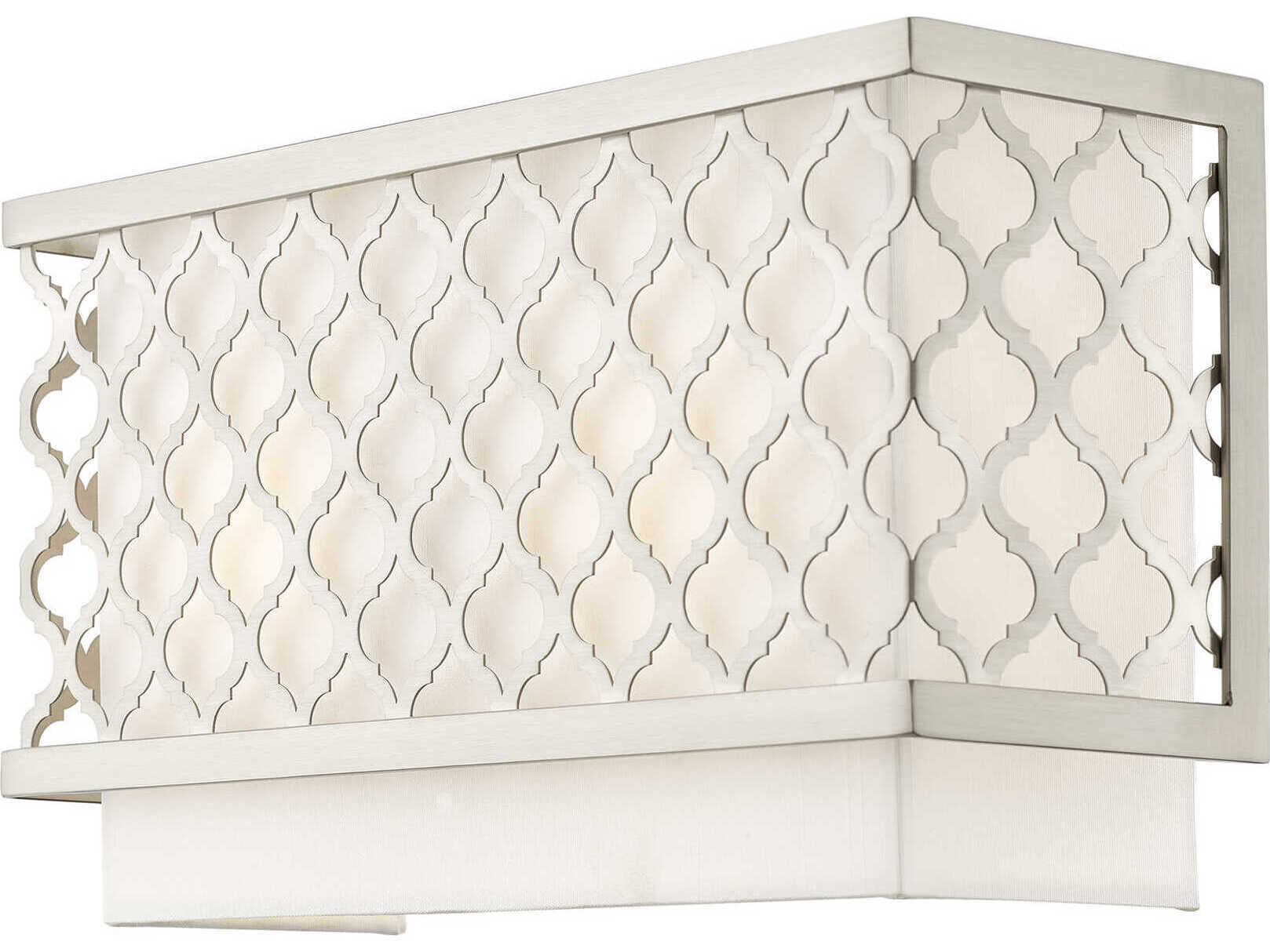 Livex Lighting Arabesque 2-Light Brushed Nickel Wall Sconce