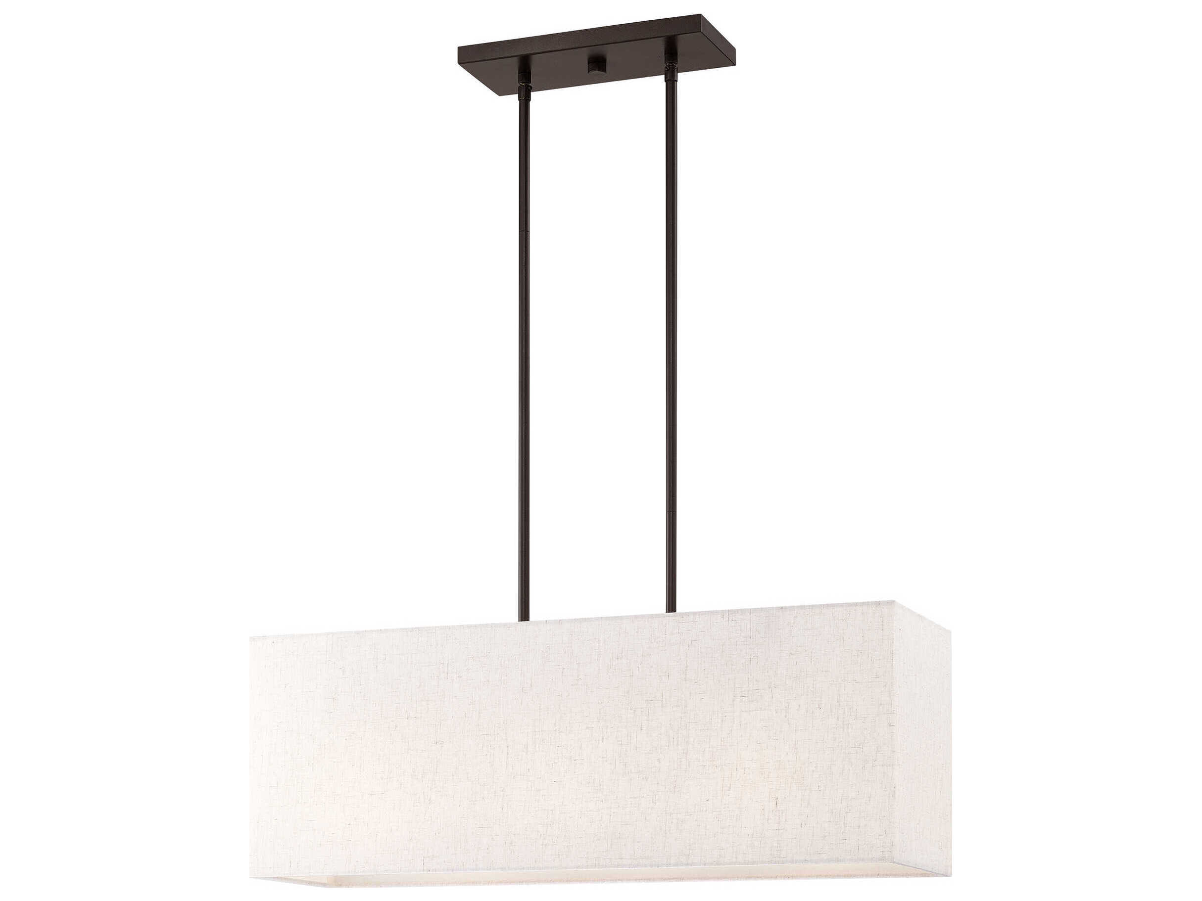 Livex Lighting Summit 3-Light English Bronze Geometric Island Pendant