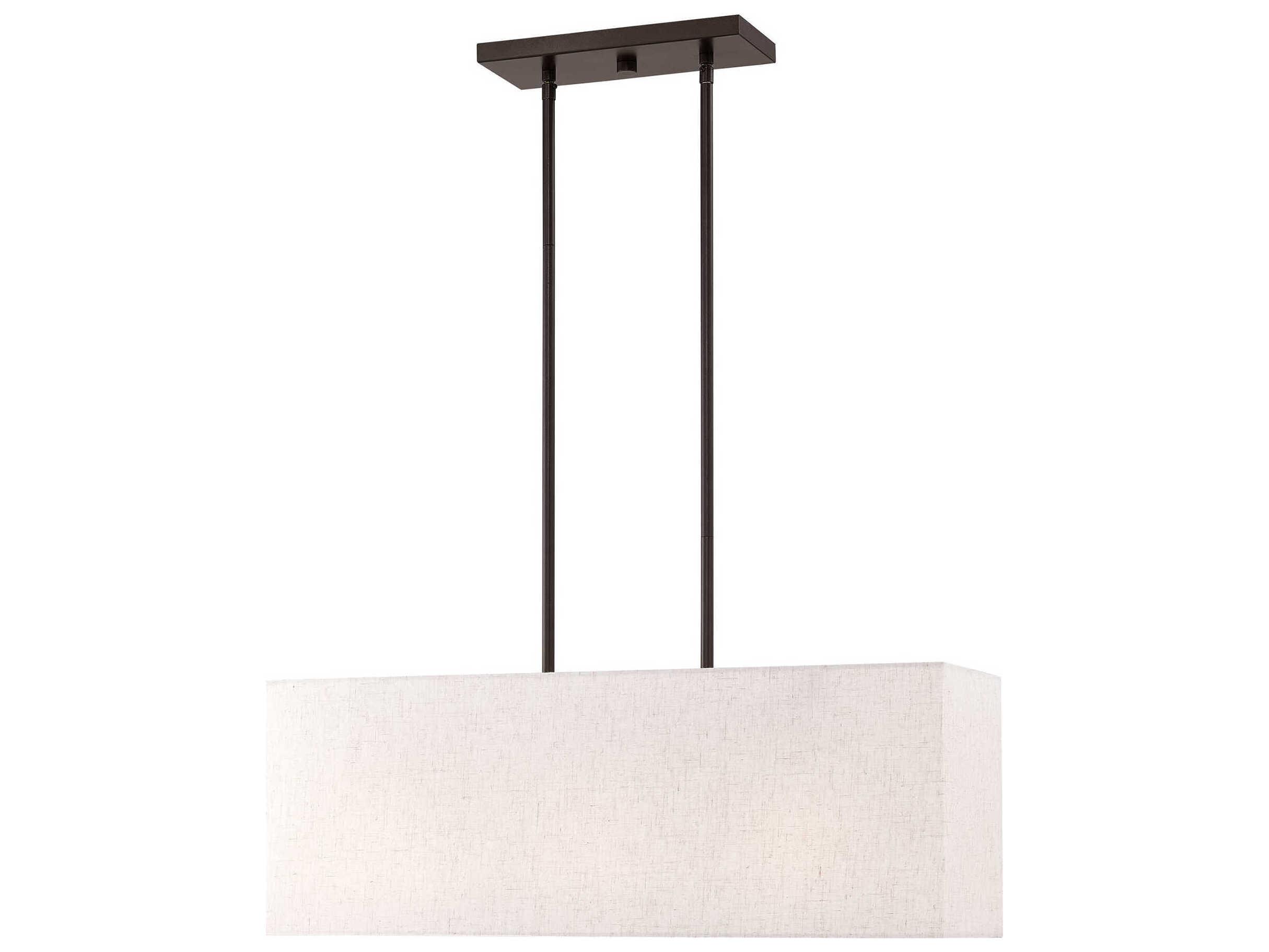 Livex Lighting Summit 3-Light English Bronze Geometric Island Pendant
