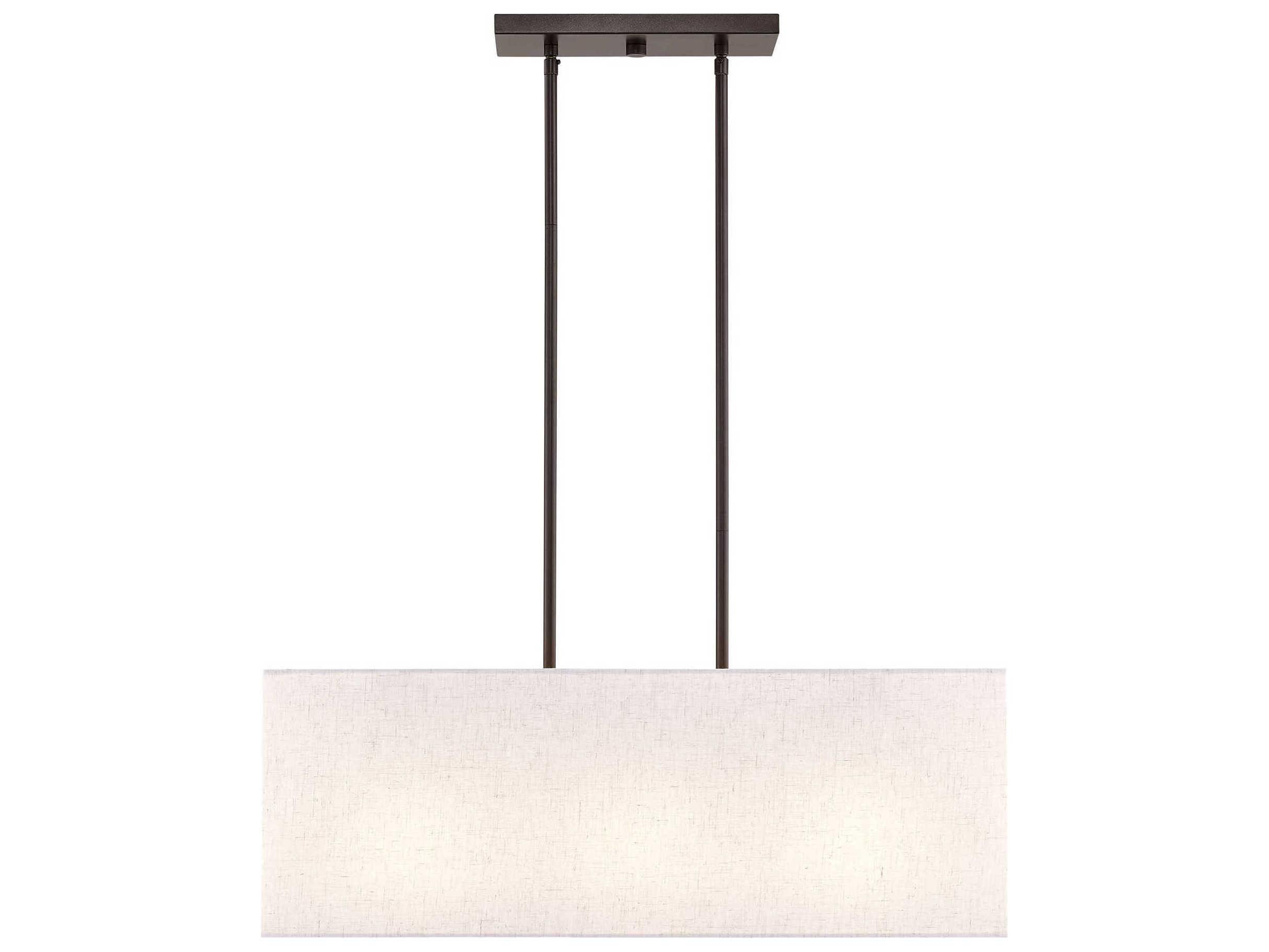 Livex Lighting Summit 3-Light English Bronze Geometric Island Pendant