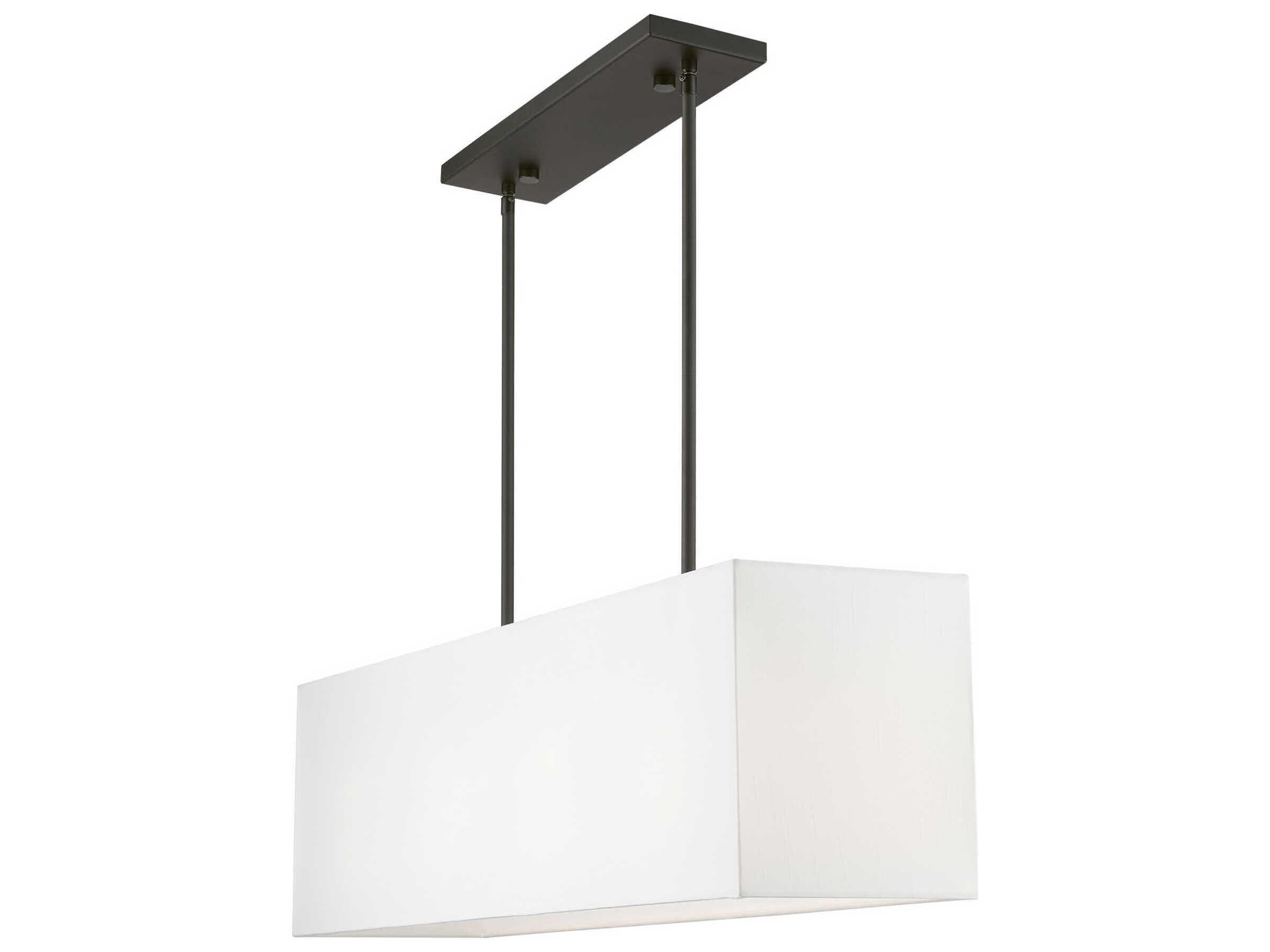 Livex Lighting Summit 4-Light Black Linear Island Pendant