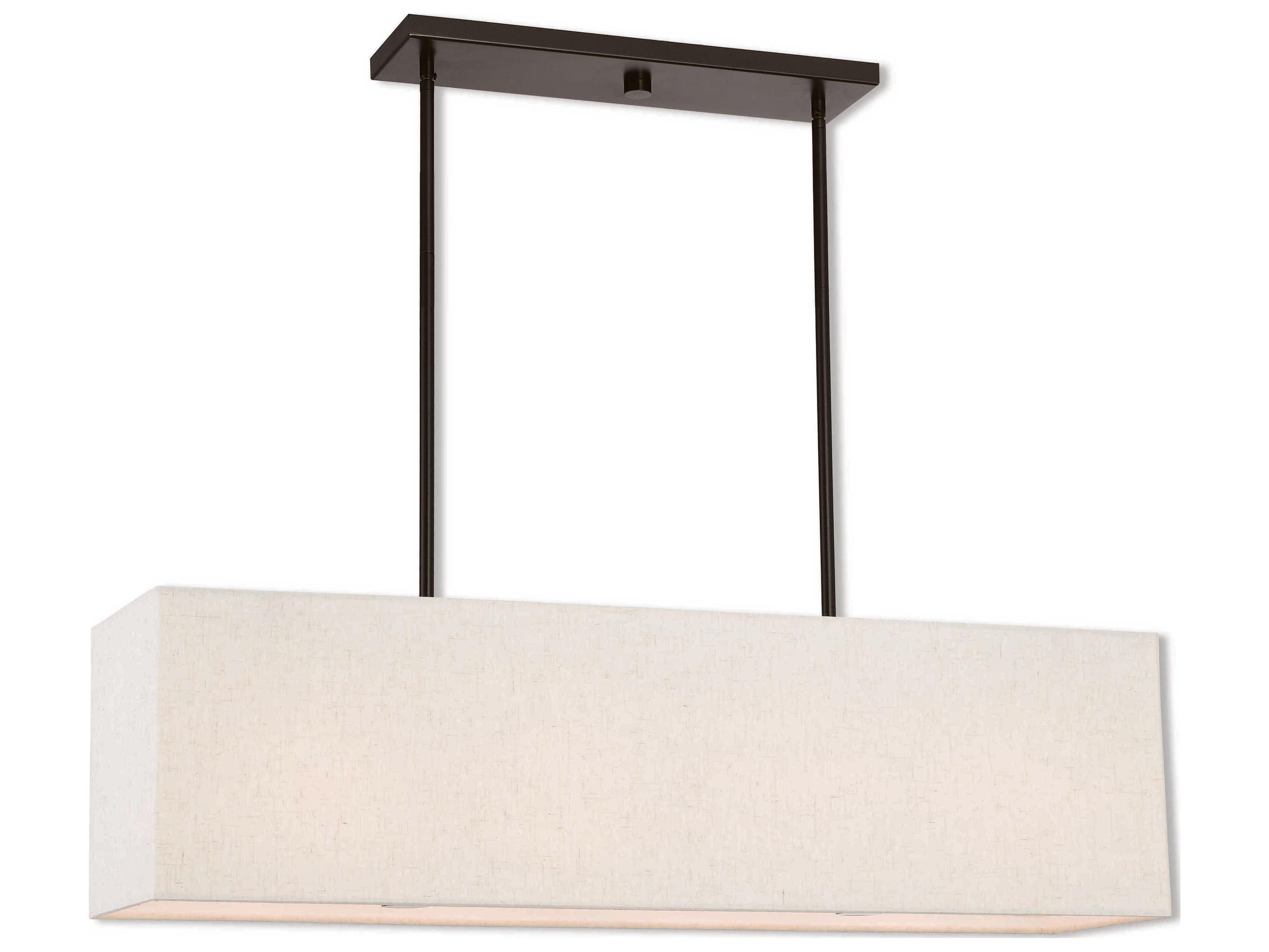 Livex Lighting Summit 4-Light English Bronze Geometric Island Pendant