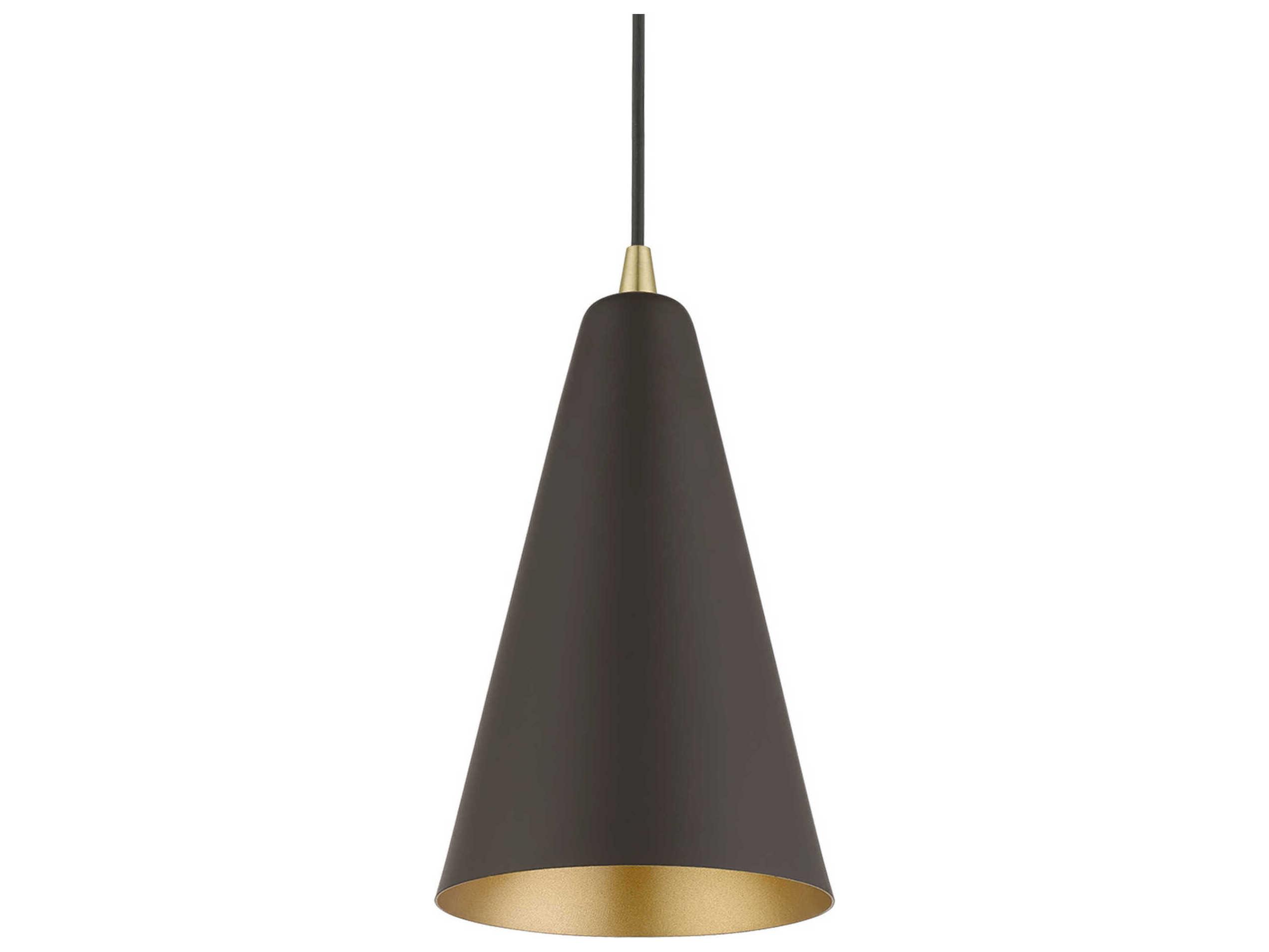 Livex Lighting Dulce 1-Light Bronze Antique Brass Mini Pendant