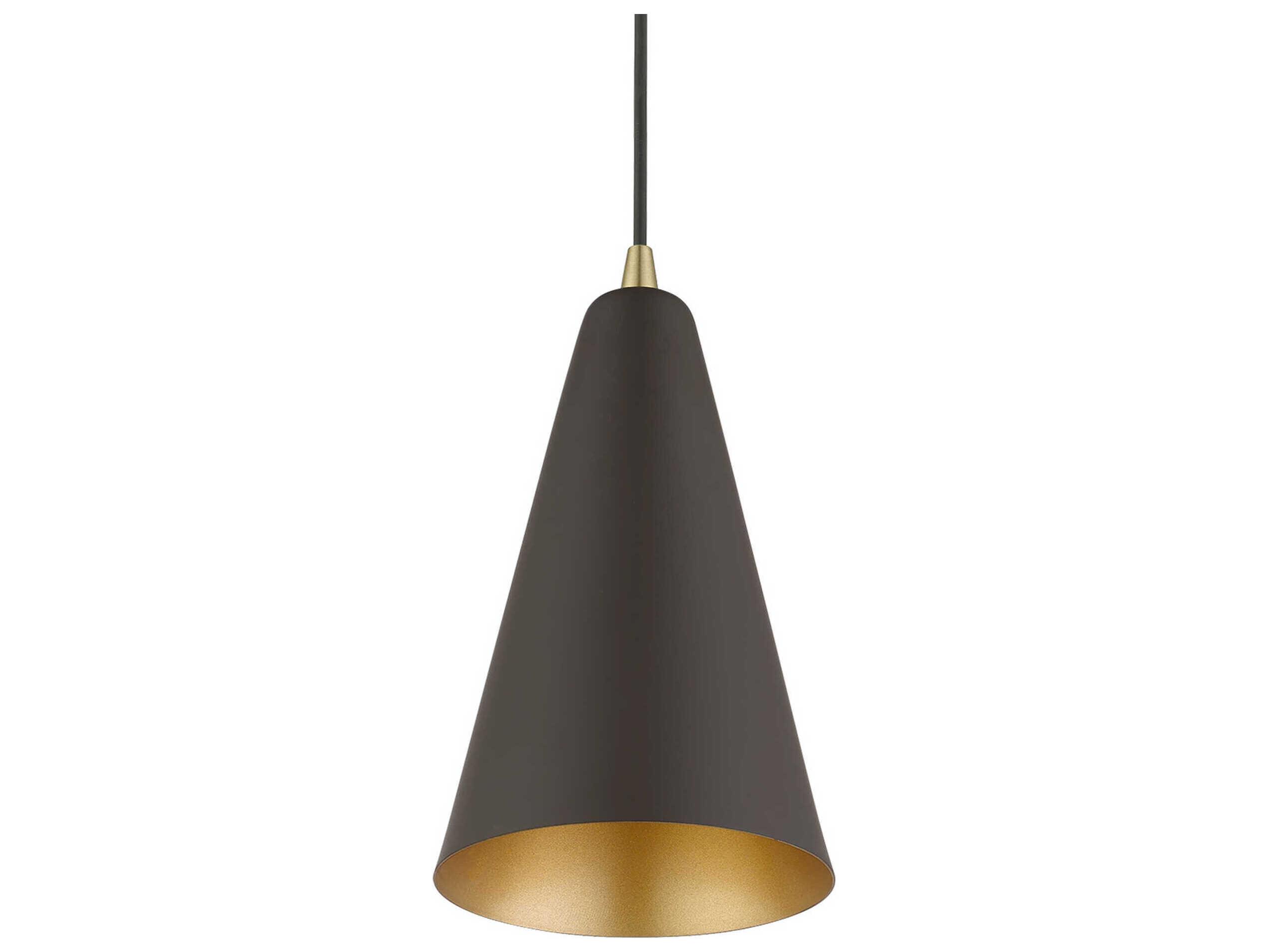 Livex Lighting Dulce 1-Light Bronze Antique Brass Mini Pendant