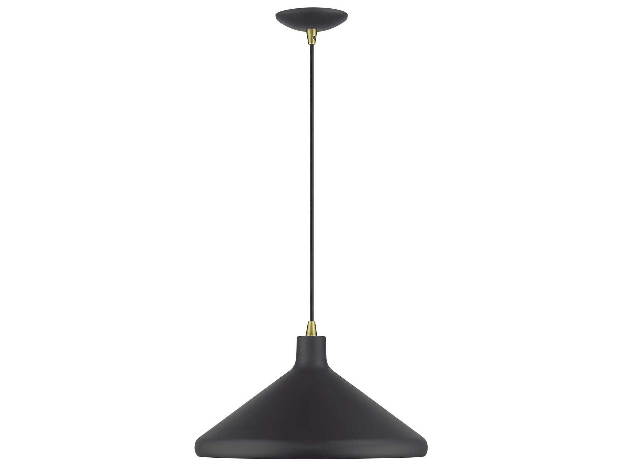 Livex Lighting Geneva 1-Light Bronze Antique Brass Pendant