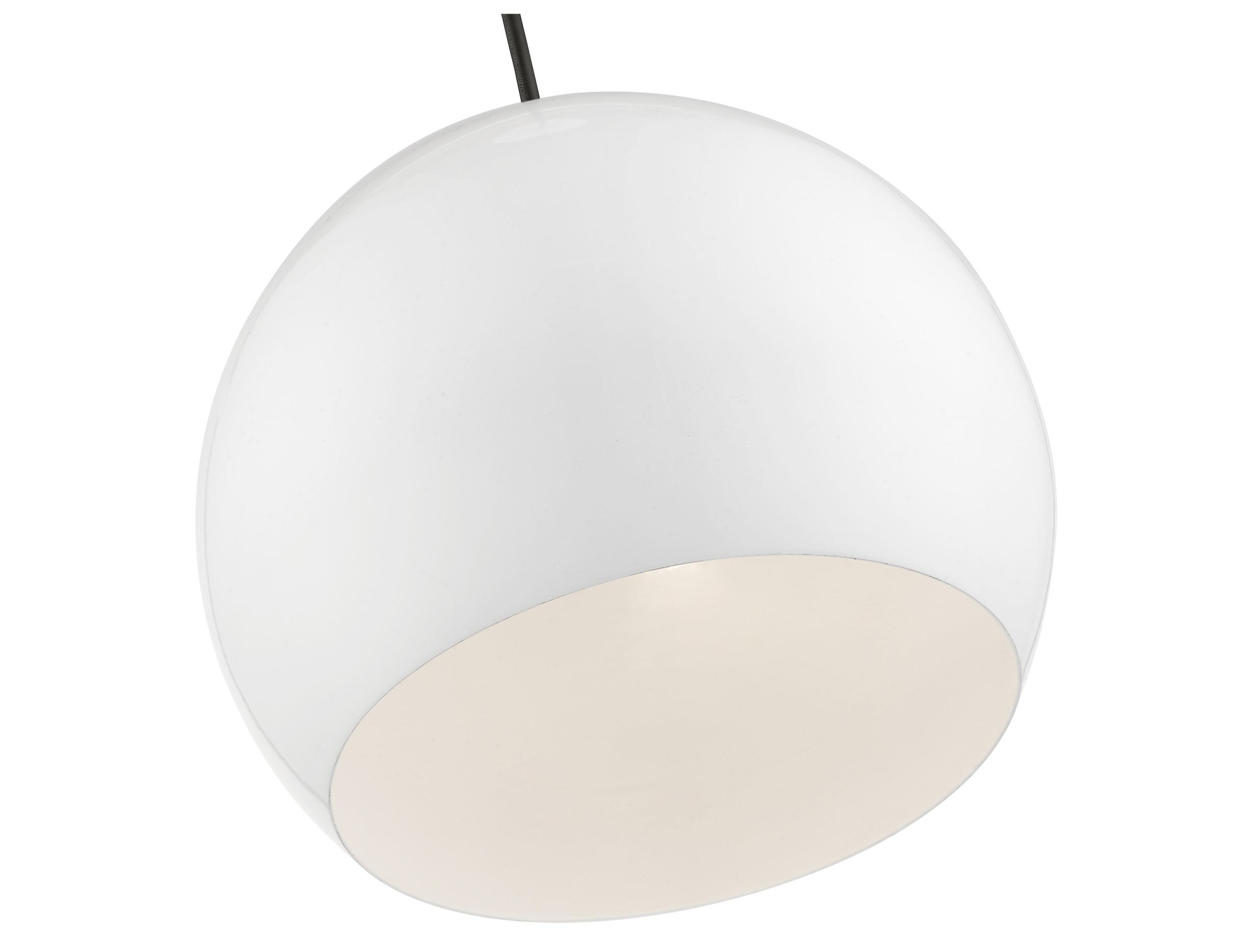 Livex Lighting Piedmont 1-Light Shiny White Polished Brass Dome Mini Pendant
