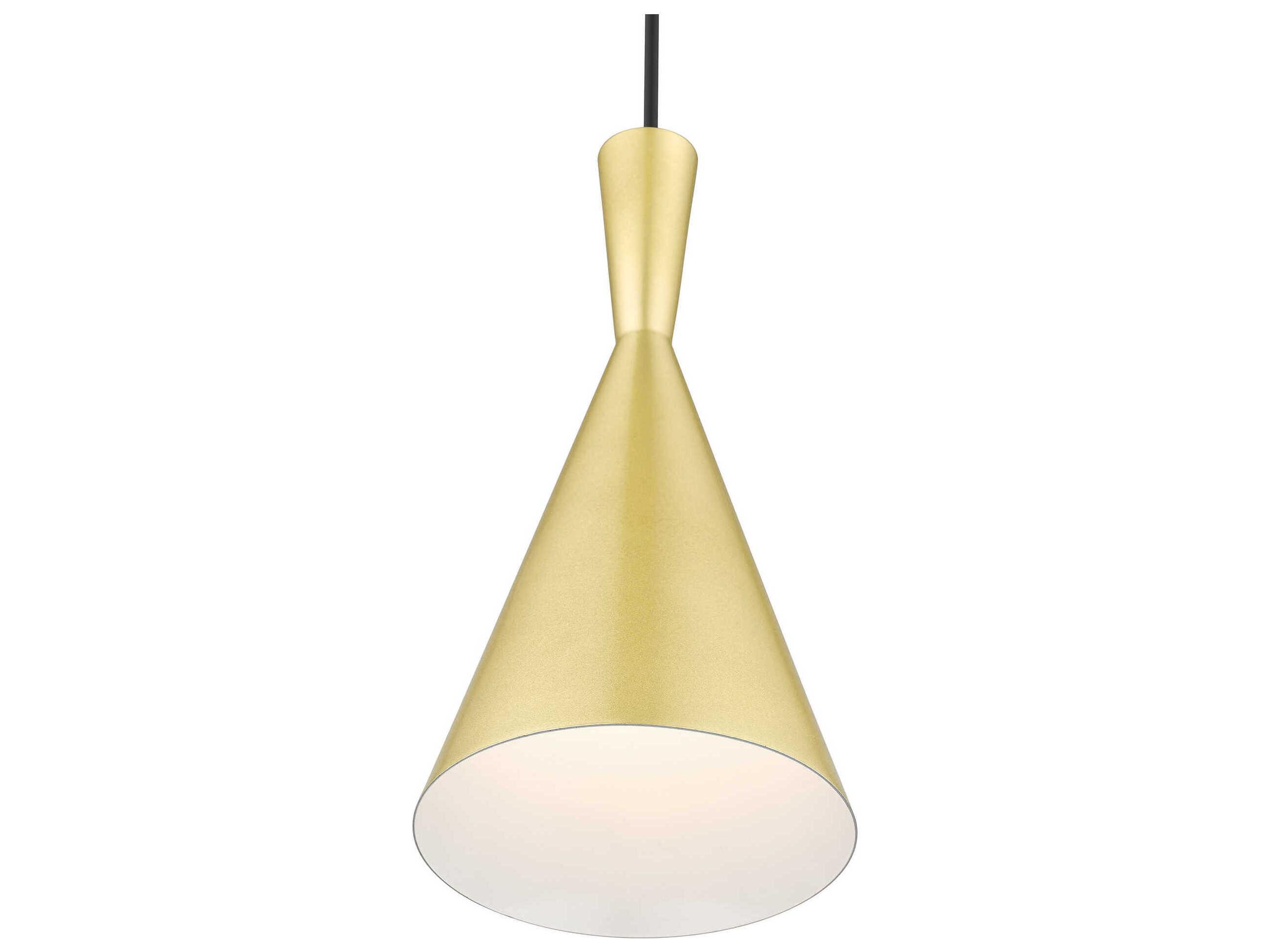 Livex Lighting Waldorf 1-Light Soft Gold Polished Brass Mini Pendant
