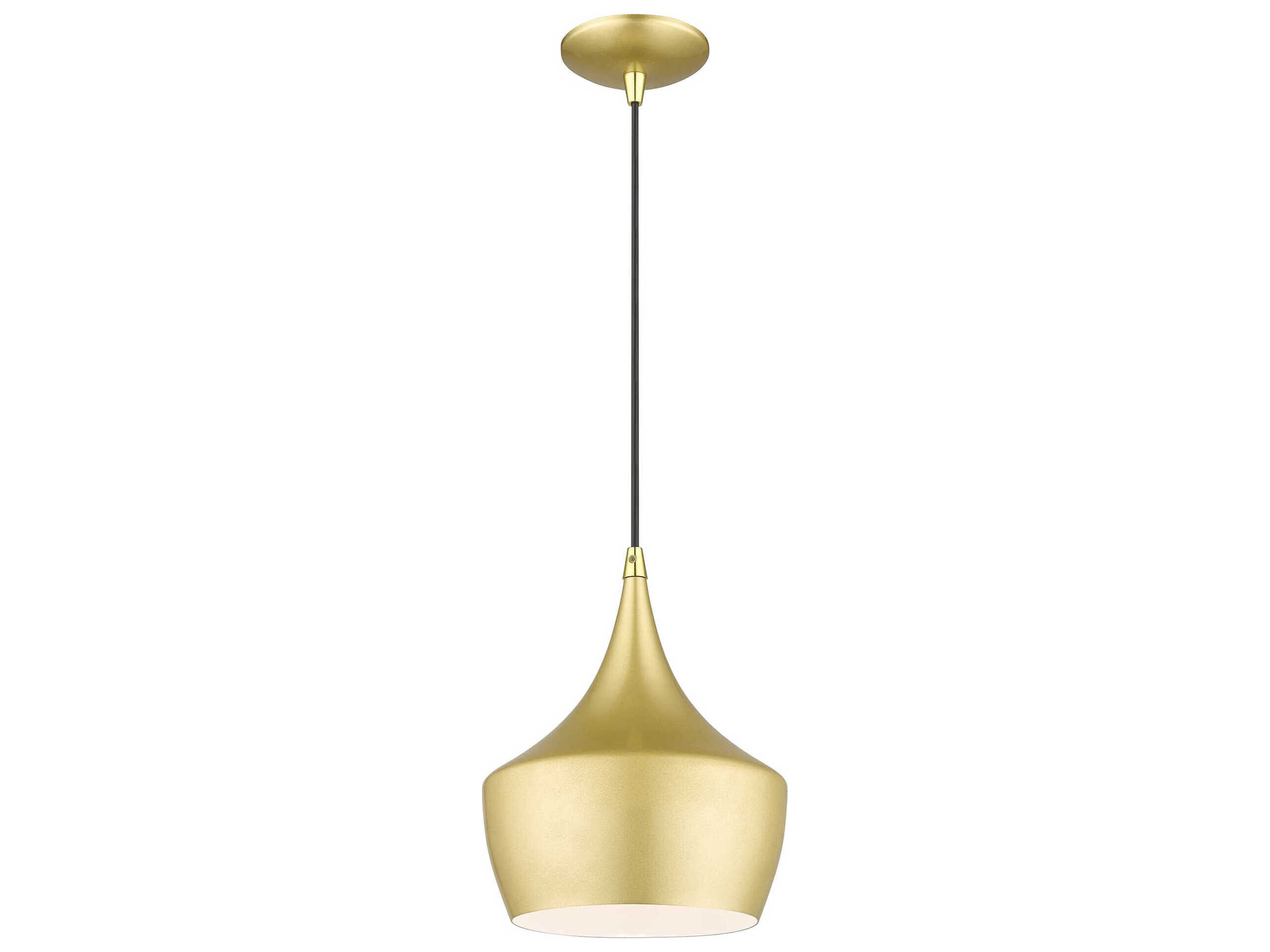 Livex Lighting Waldorf 1-Light Soft Gold Polished Brass Mini Pendant