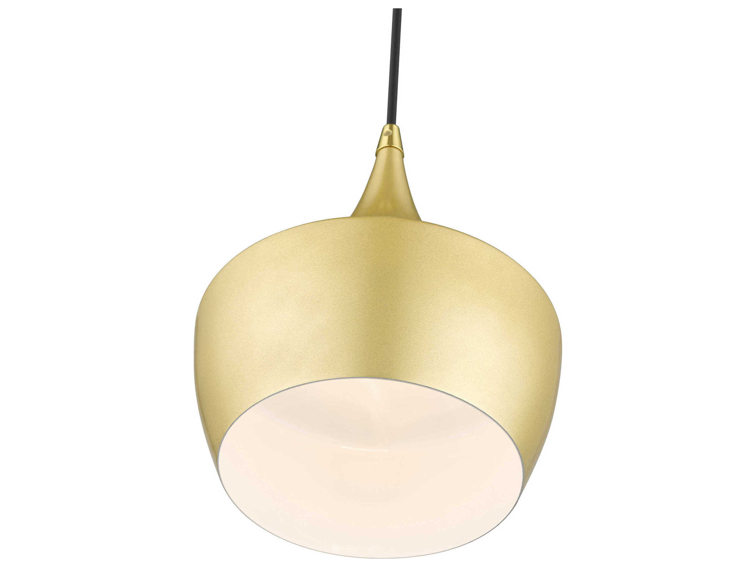Livex Lighting Waldorf 1-Light Soft Gold Polished Brass Mini Pendant