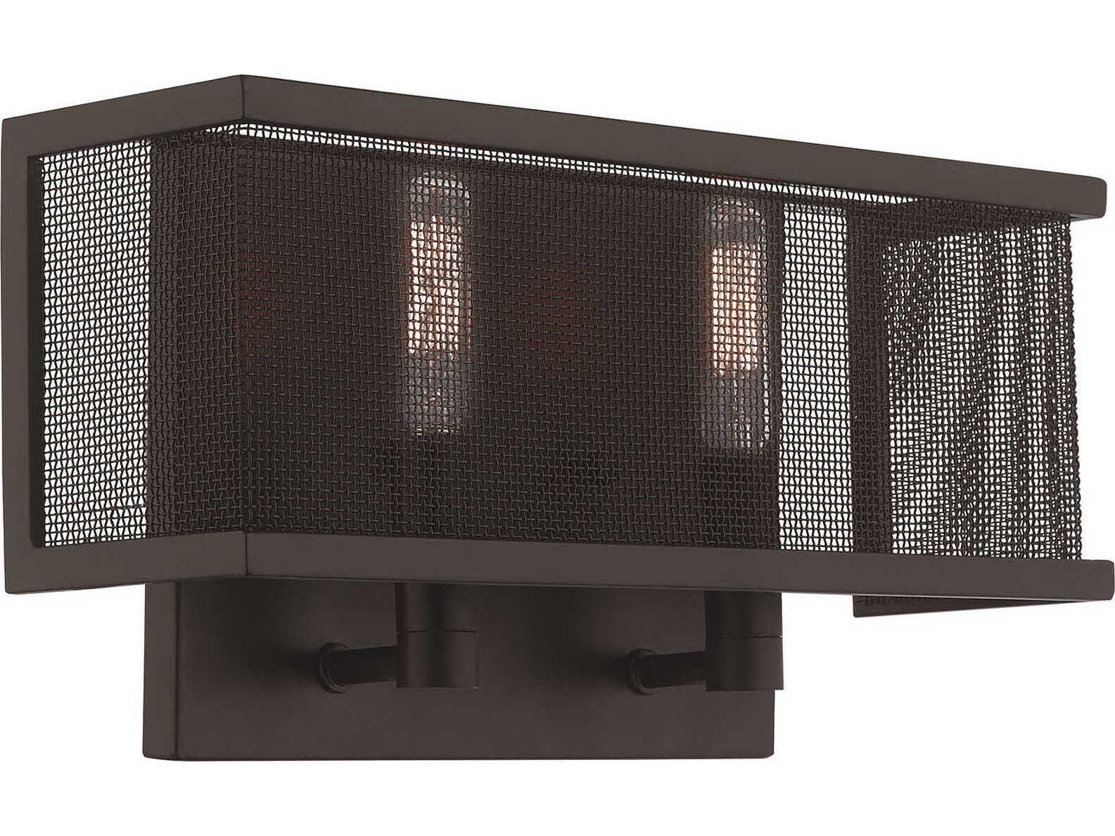 Livex Lighting Braddock 2-Light Bronze Wall Sconce