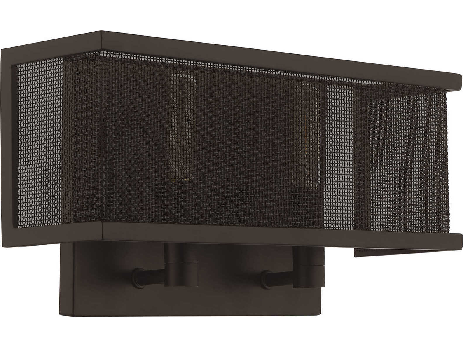 Livex Lighting Braddock 2-Light Bronze Wall Sconce