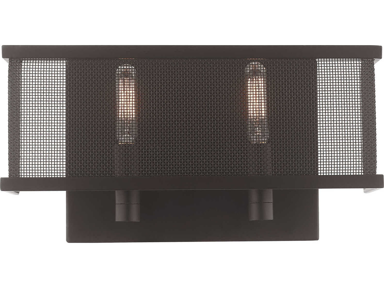 Livex Lighting Braddock 2-Light Bronze Wall Sconce