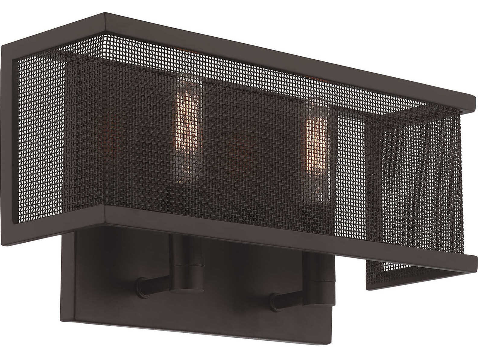 Livex Lighting Braddock 2-Light Bronze Wall Sconce