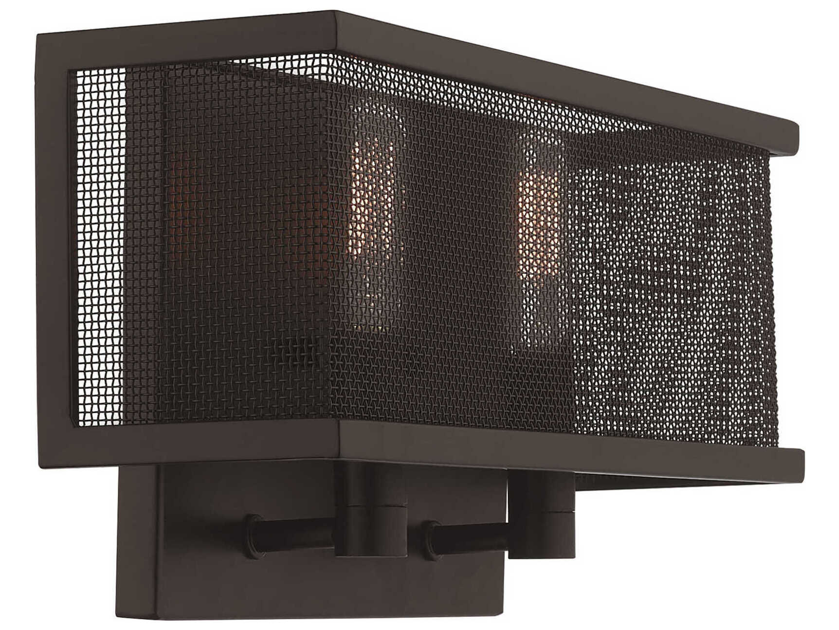 Livex Lighting Braddock 2-Light Bronze Wall Sconce