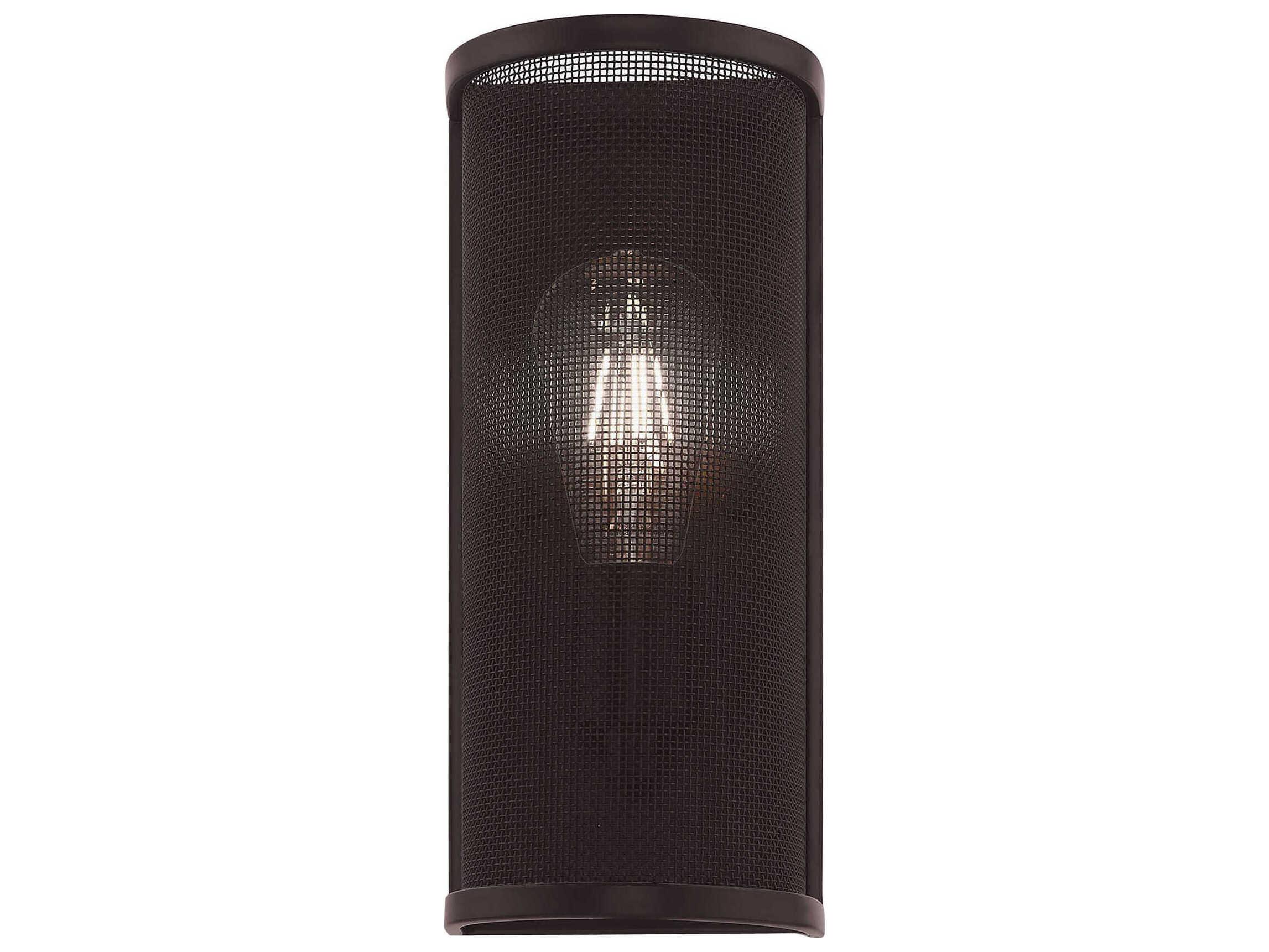 Livex Lighting Braddock 1-Light Bronze Black Wall Sconce