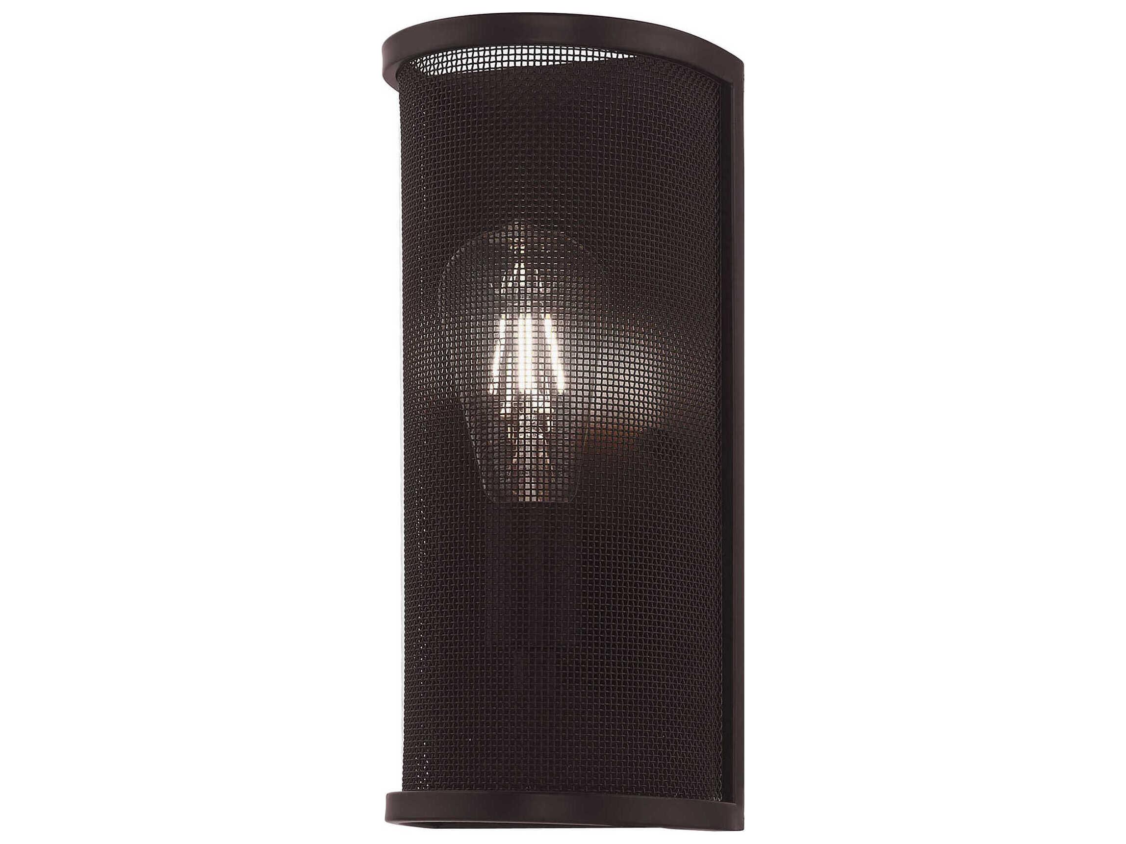 Livex Lighting Braddock 1-Light Bronze Black Wall Sconce