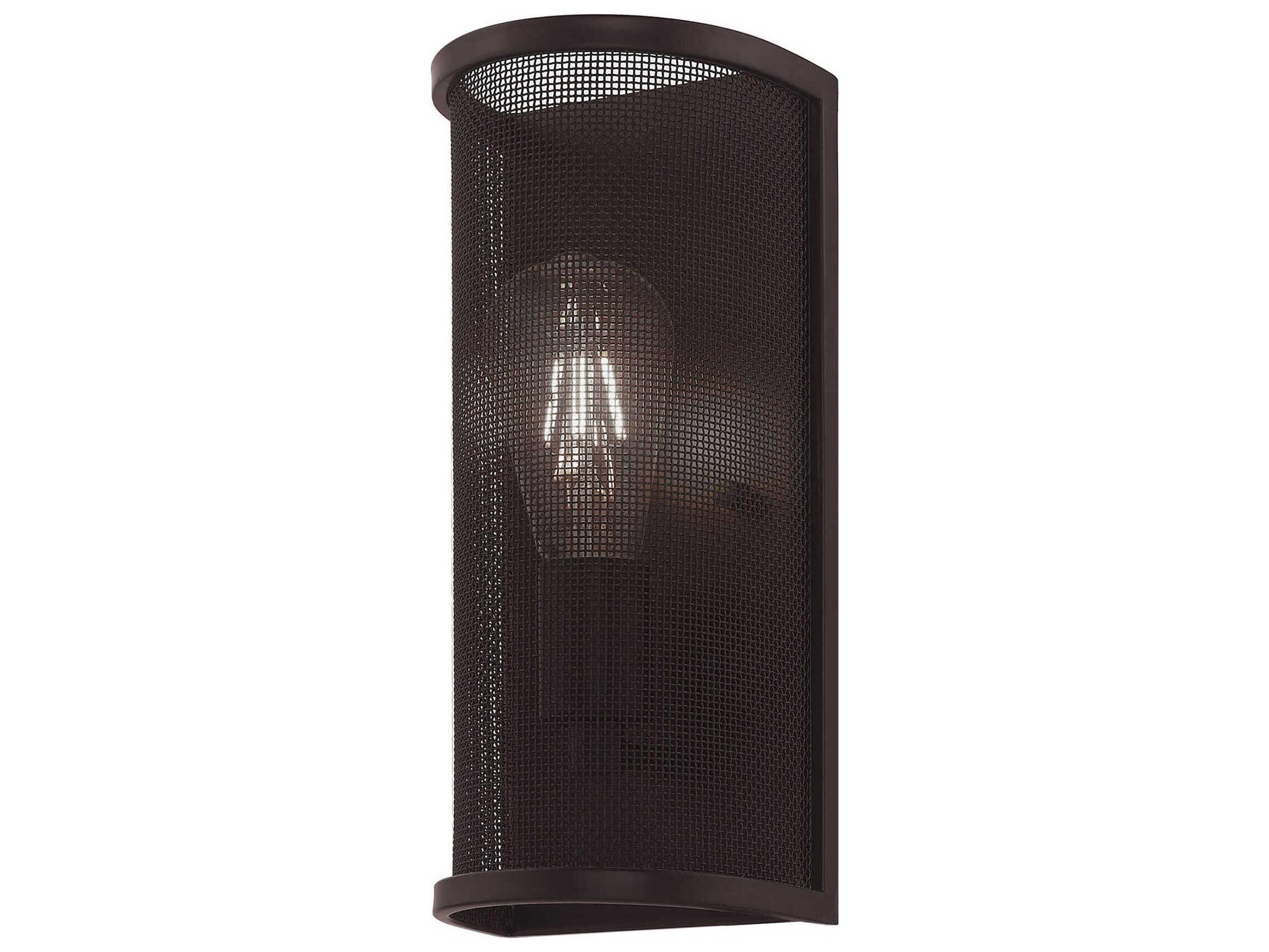 Livex Lighting Braddock 1-Light Bronze Black Wall Sconce