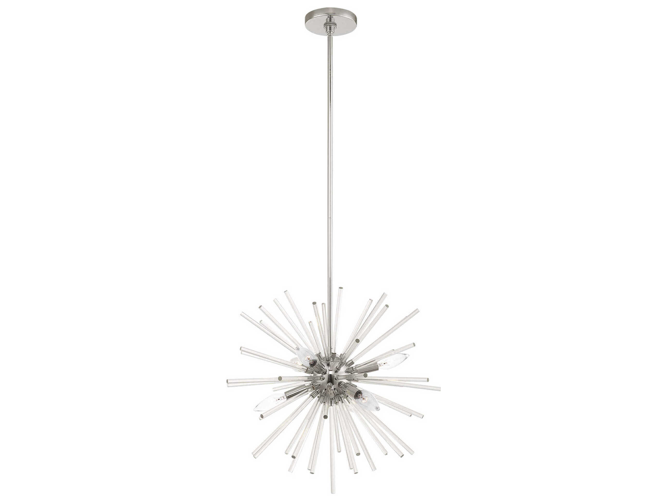 Livex Lighting Utopia 6-Light Polished Chrome Crystal Sputnik Pendant