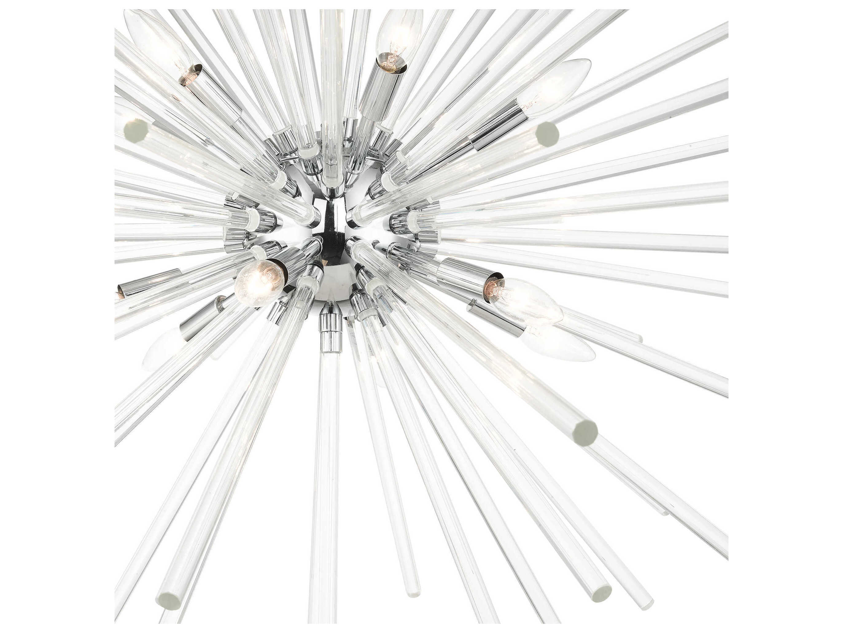 Livex Lighting Utopia 12-Light Polished Chrome Crystal Sputnik Pendant