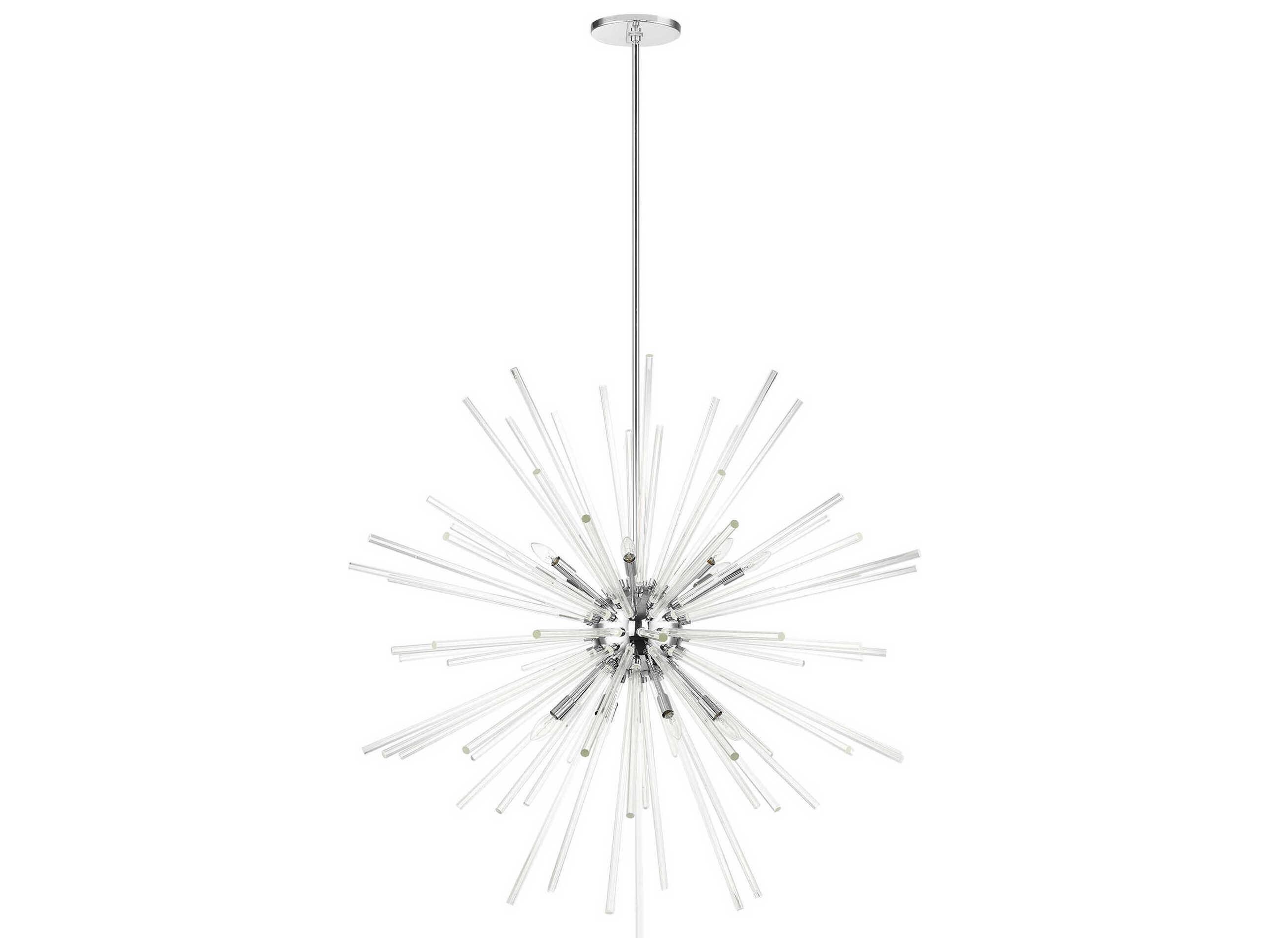 Livex Lighting Utopia 16-Light6-Light Polished Chrome Crystal Sputnik Pendant