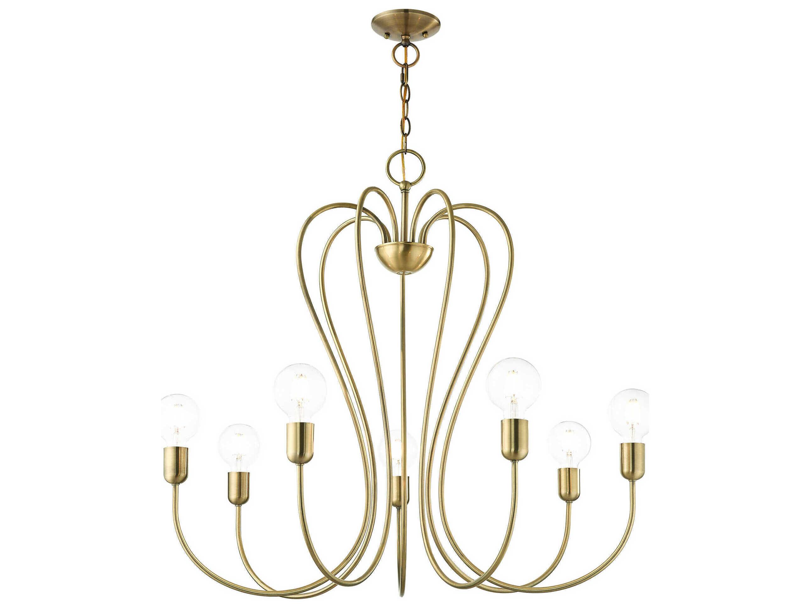 Livex Lighting Lucerne 7-Light Antique Brass Chandelier