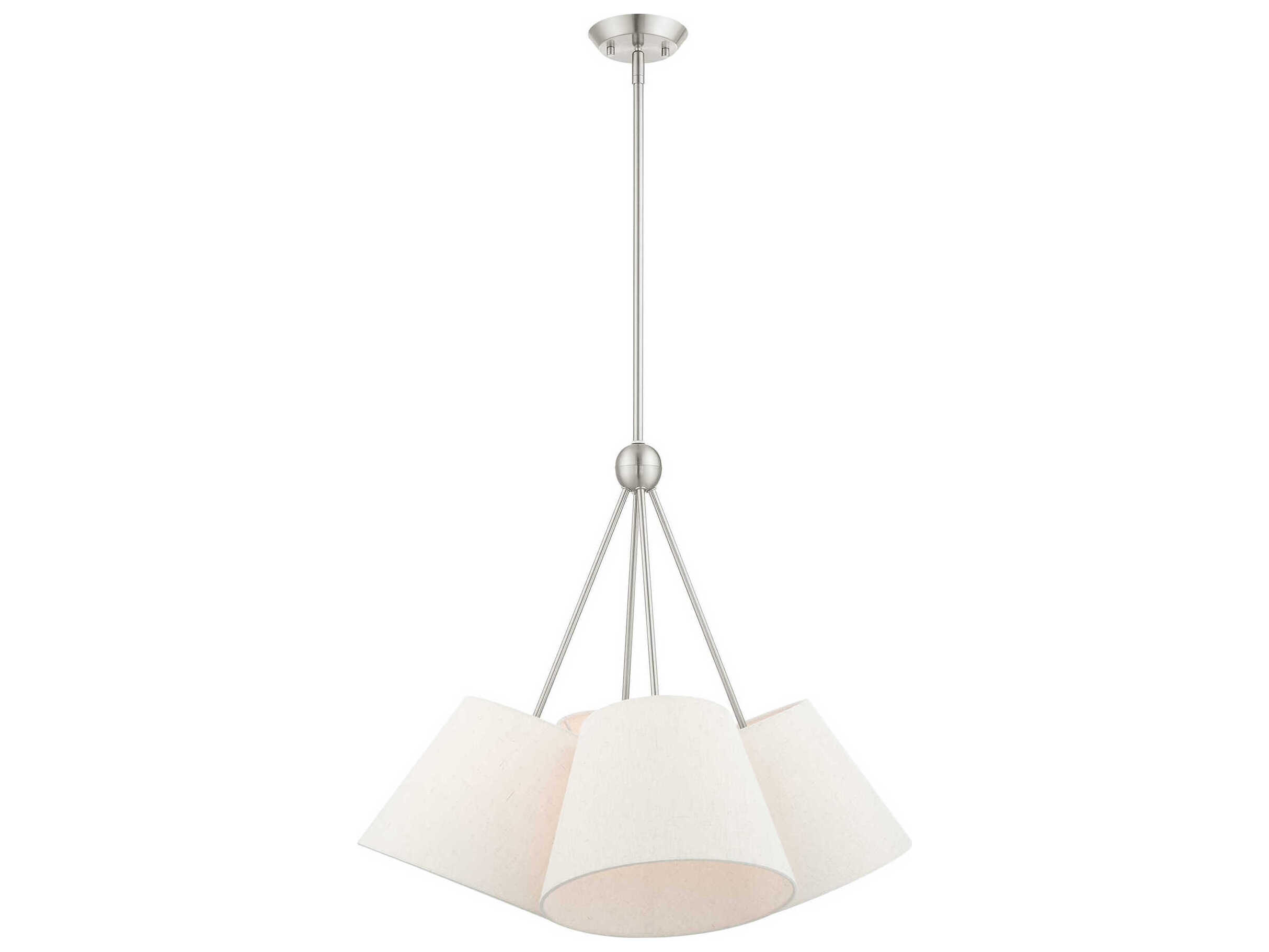 Livex Lighting Prato 4-Light Brushed Nickel Empire Pendant