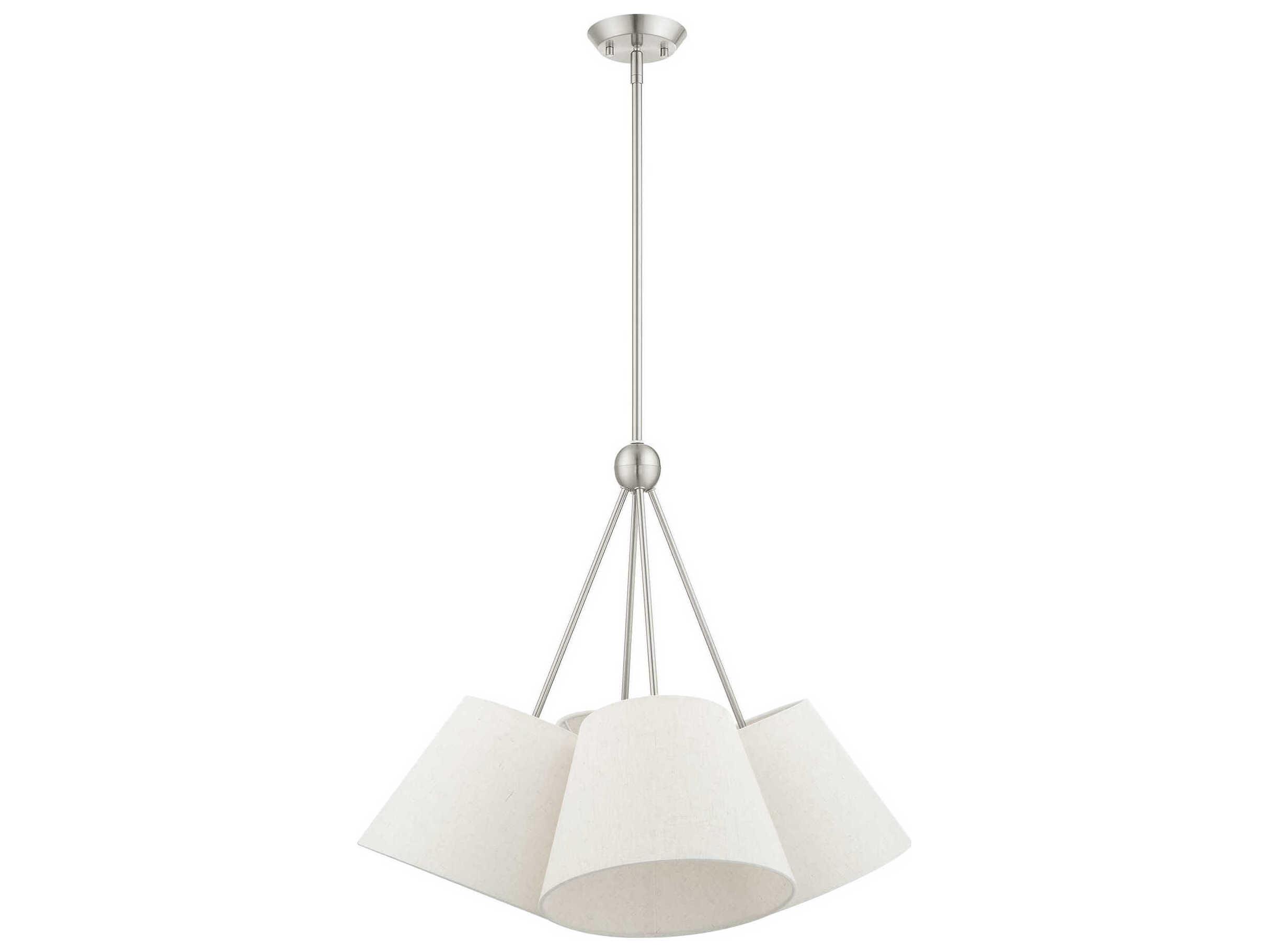 Livex Lighting Prato 4-Light Brushed Nickel Empire Pendant