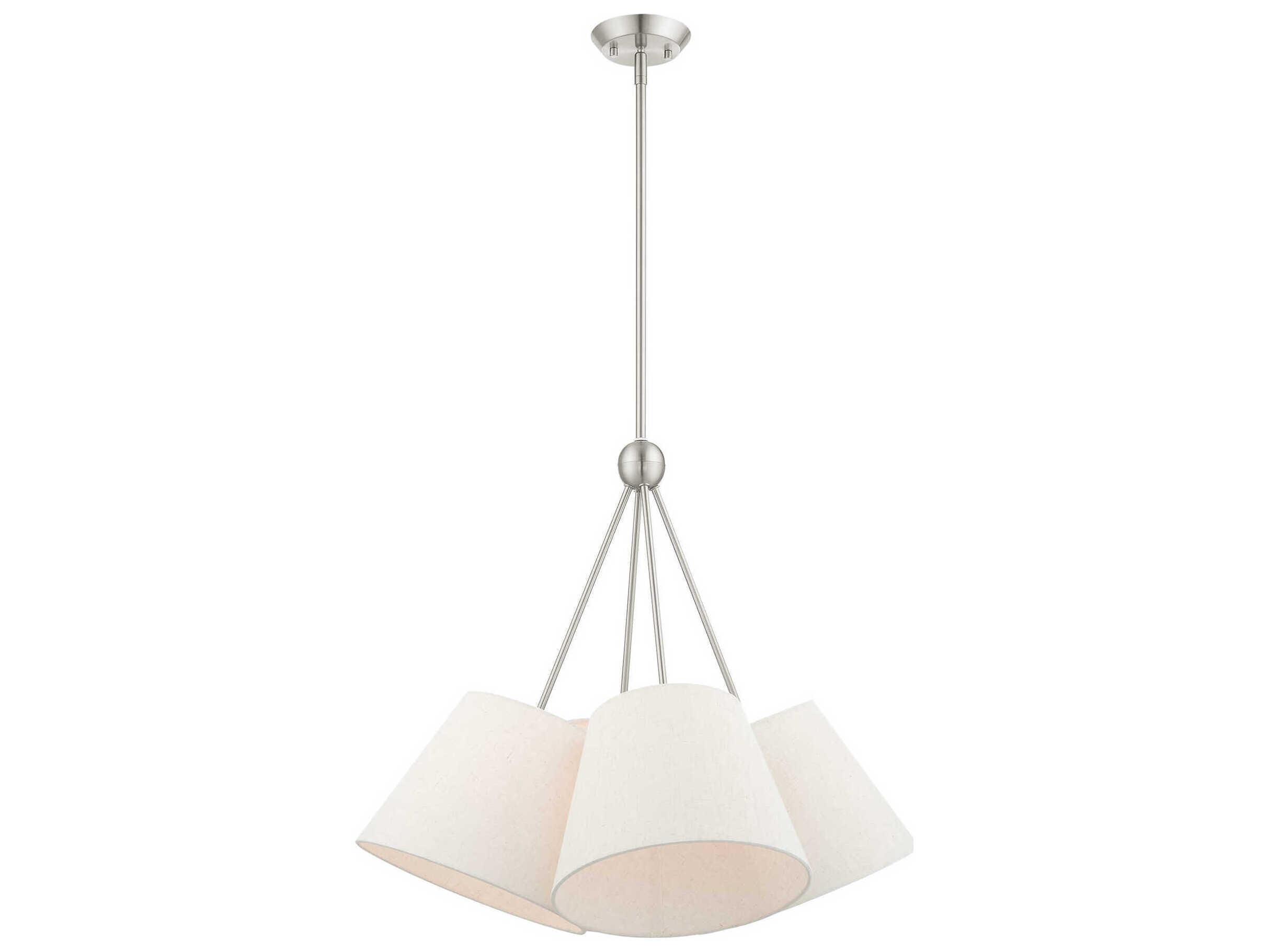 Livex Lighting Prato 4-Light Brushed Nickel Empire Pendant