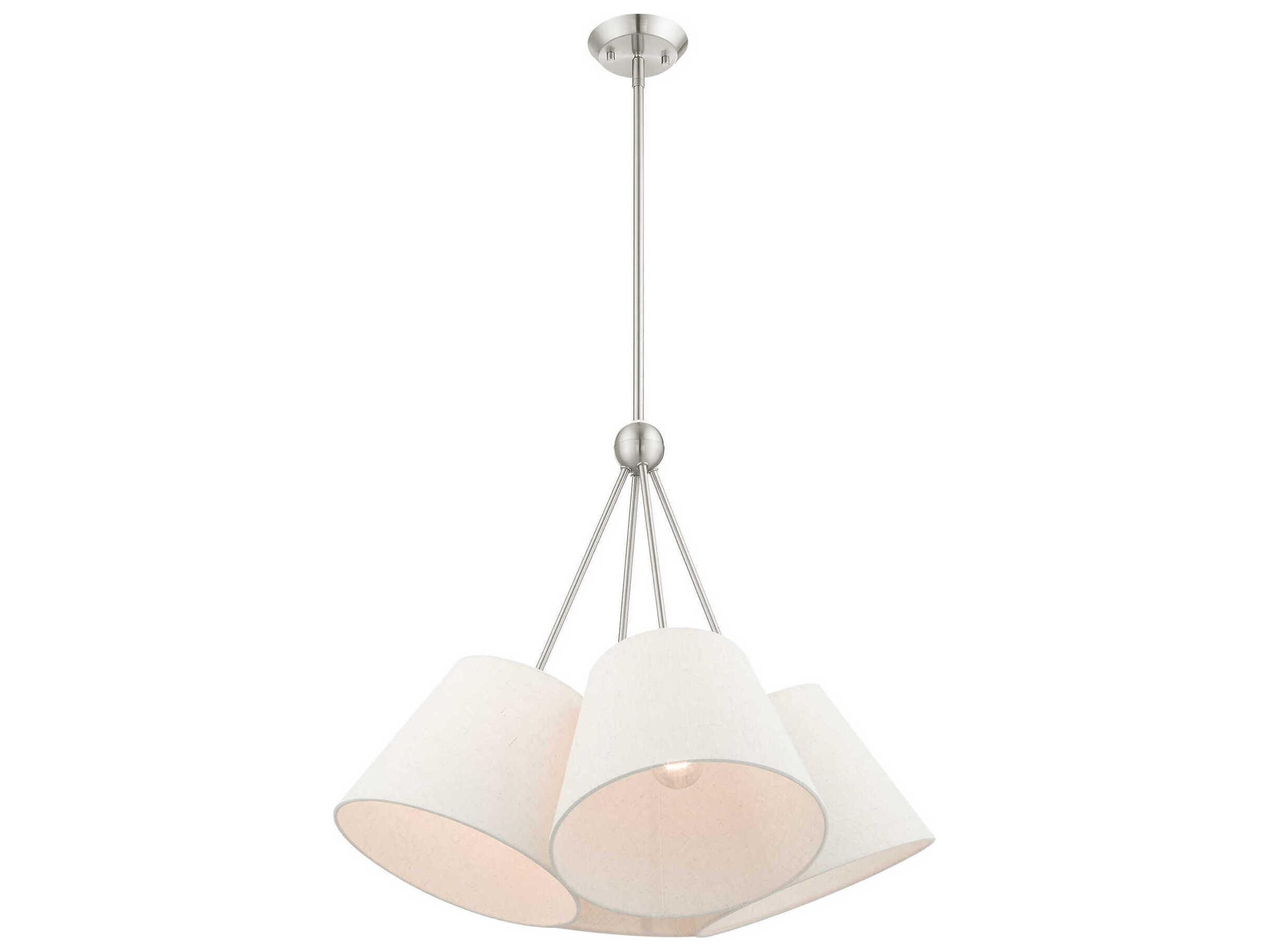 Livex Lighting Prato 4-Light Brushed Nickel Empire Pendant
