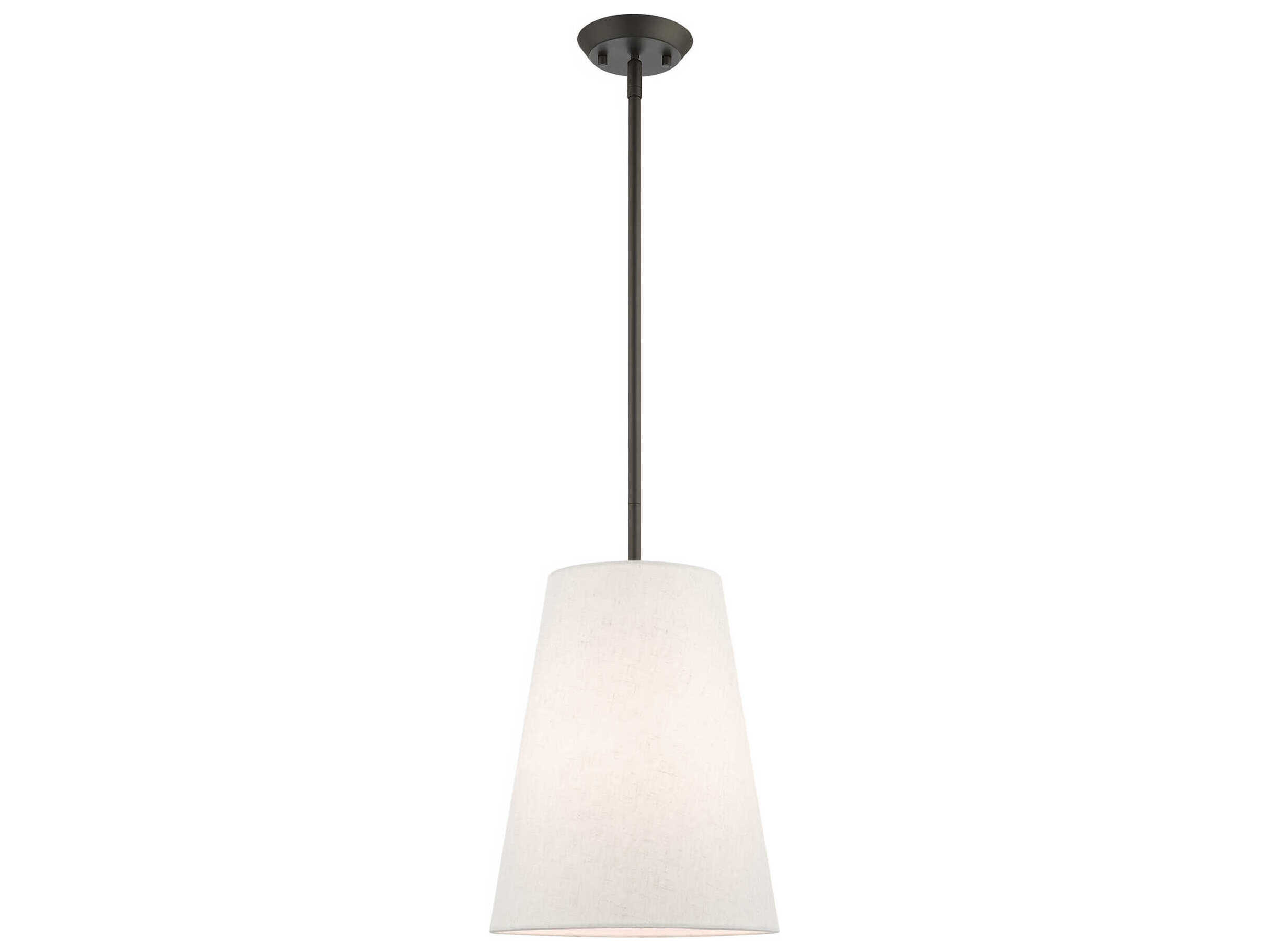 Livex Lighting Prato 1-Light Bronze Empire Geometric Mini Pendant