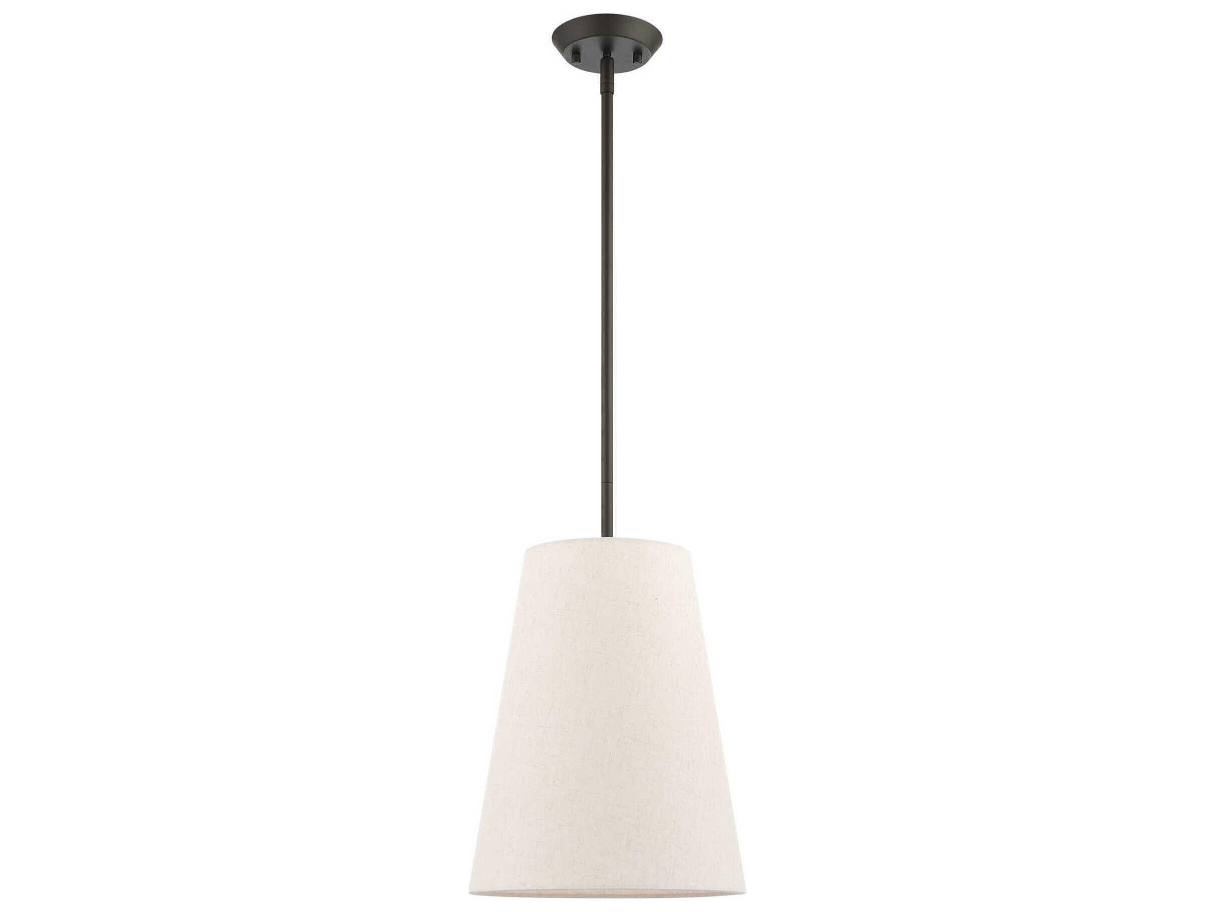 Livex Lighting Prato 1-Light Bronze Empire Geometric Mini Pendant