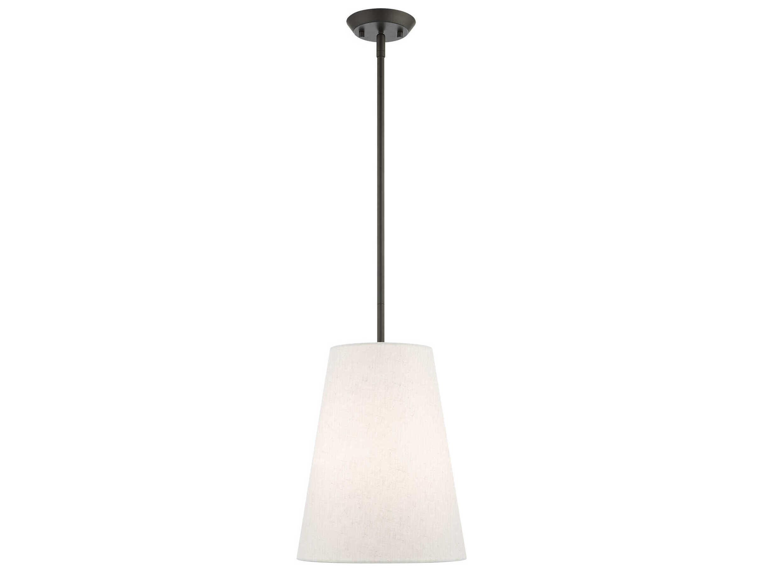 Livex Lighting Prato 1-Light Bronze Empire Geometric Mini Pendant