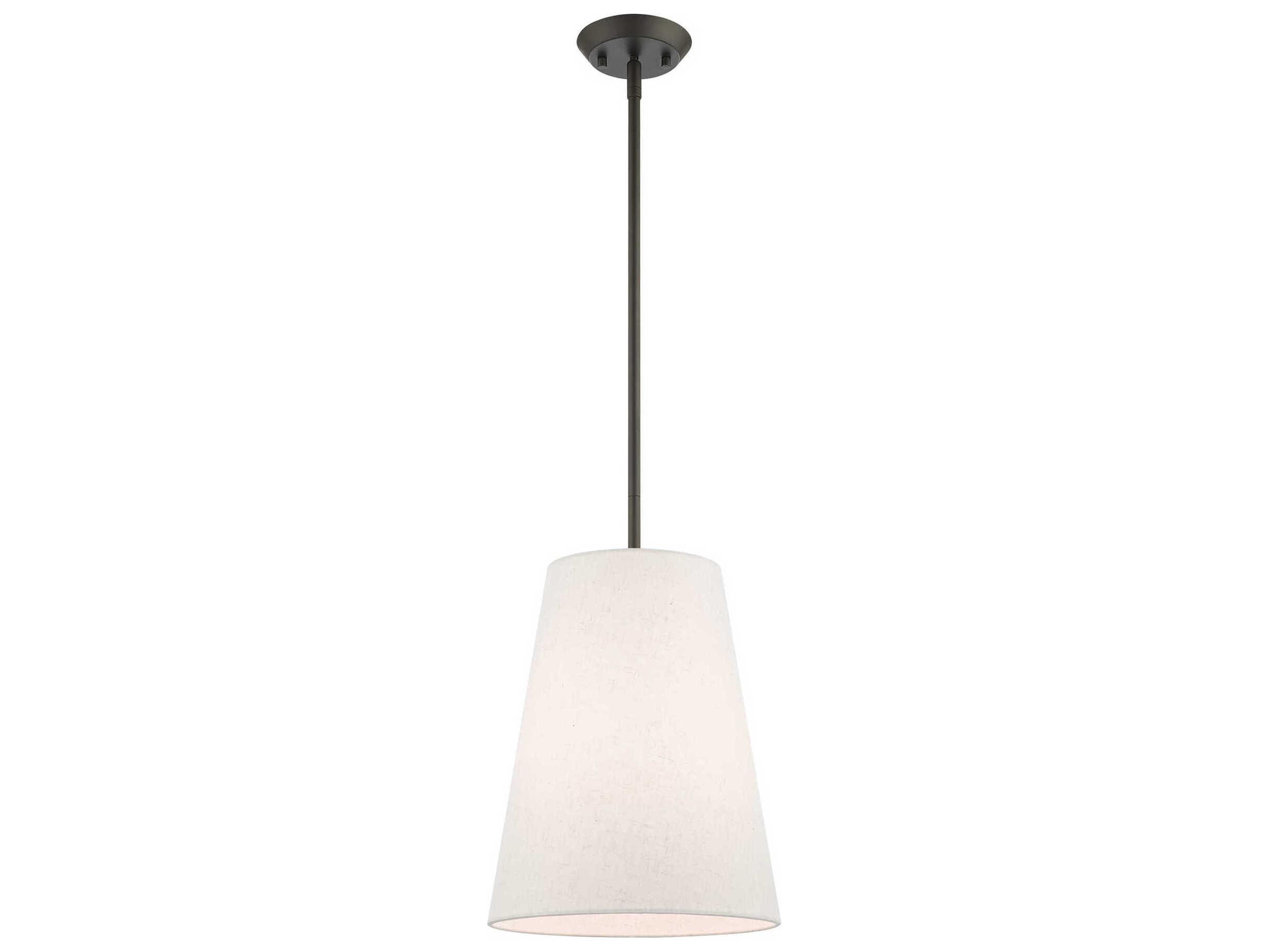 Livex Lighting Prato 1-Light Bronze Empire Geometric Mini Pendant
