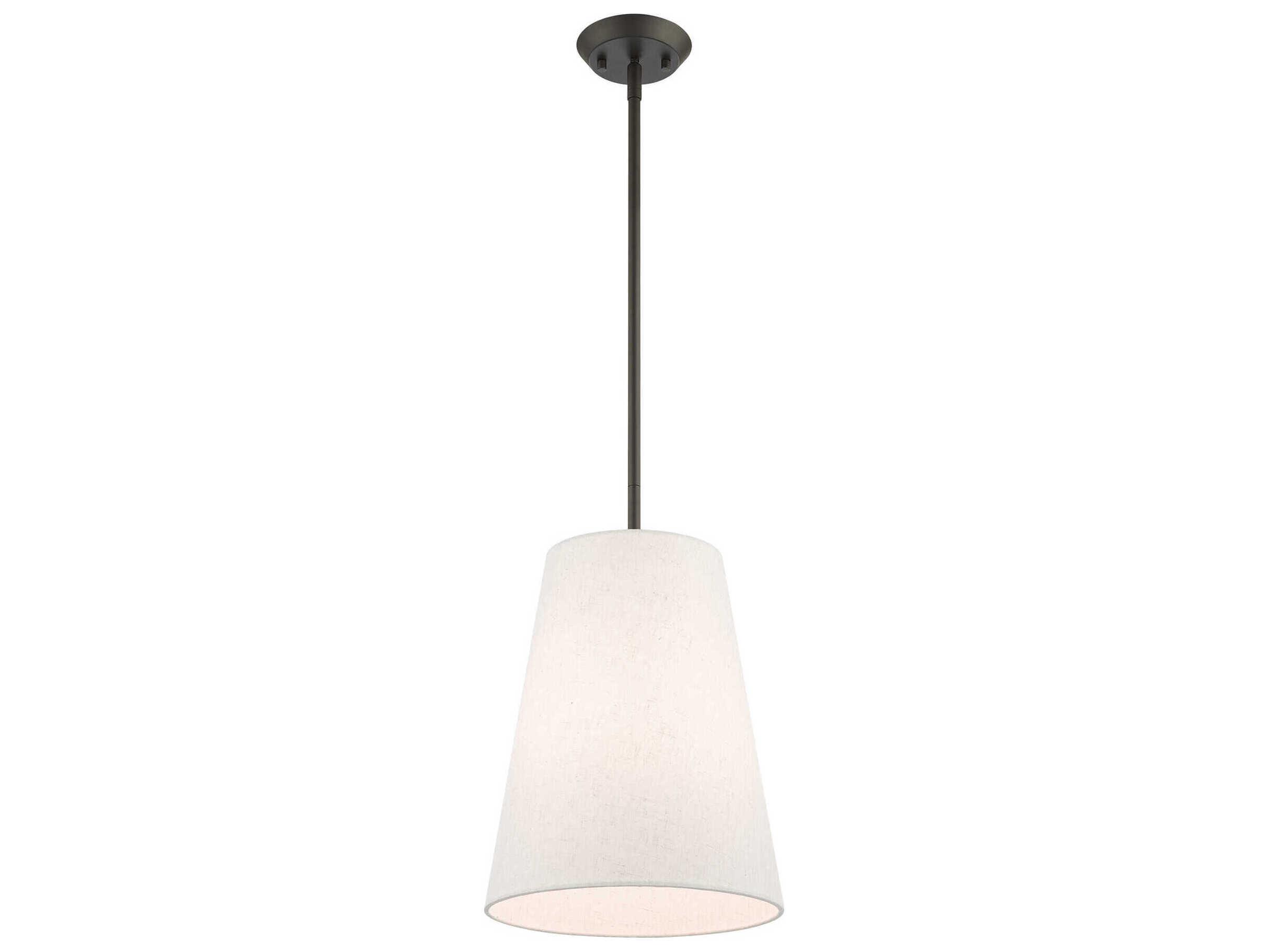 Livex Lighting Prato 1-Light Bronze Empire Geometric Mini Pendant