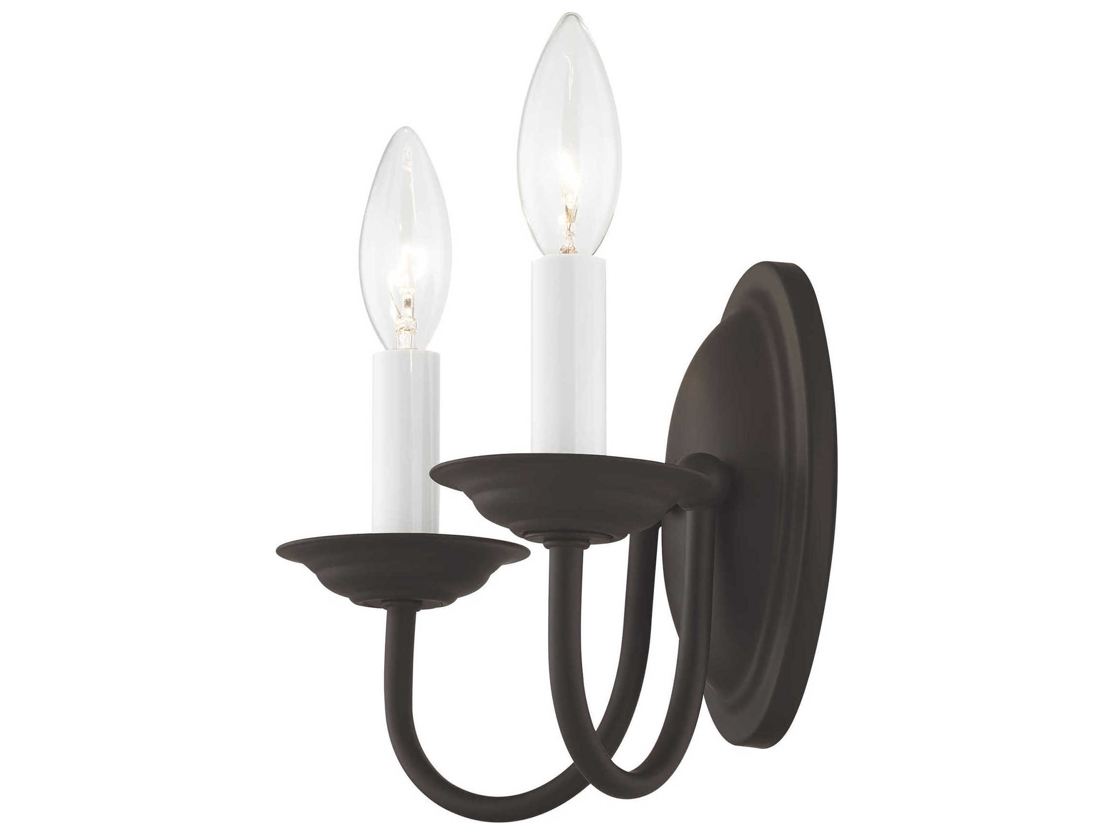 Livex Lighting Home Basics 2-Light Bronze Wall Sconce
