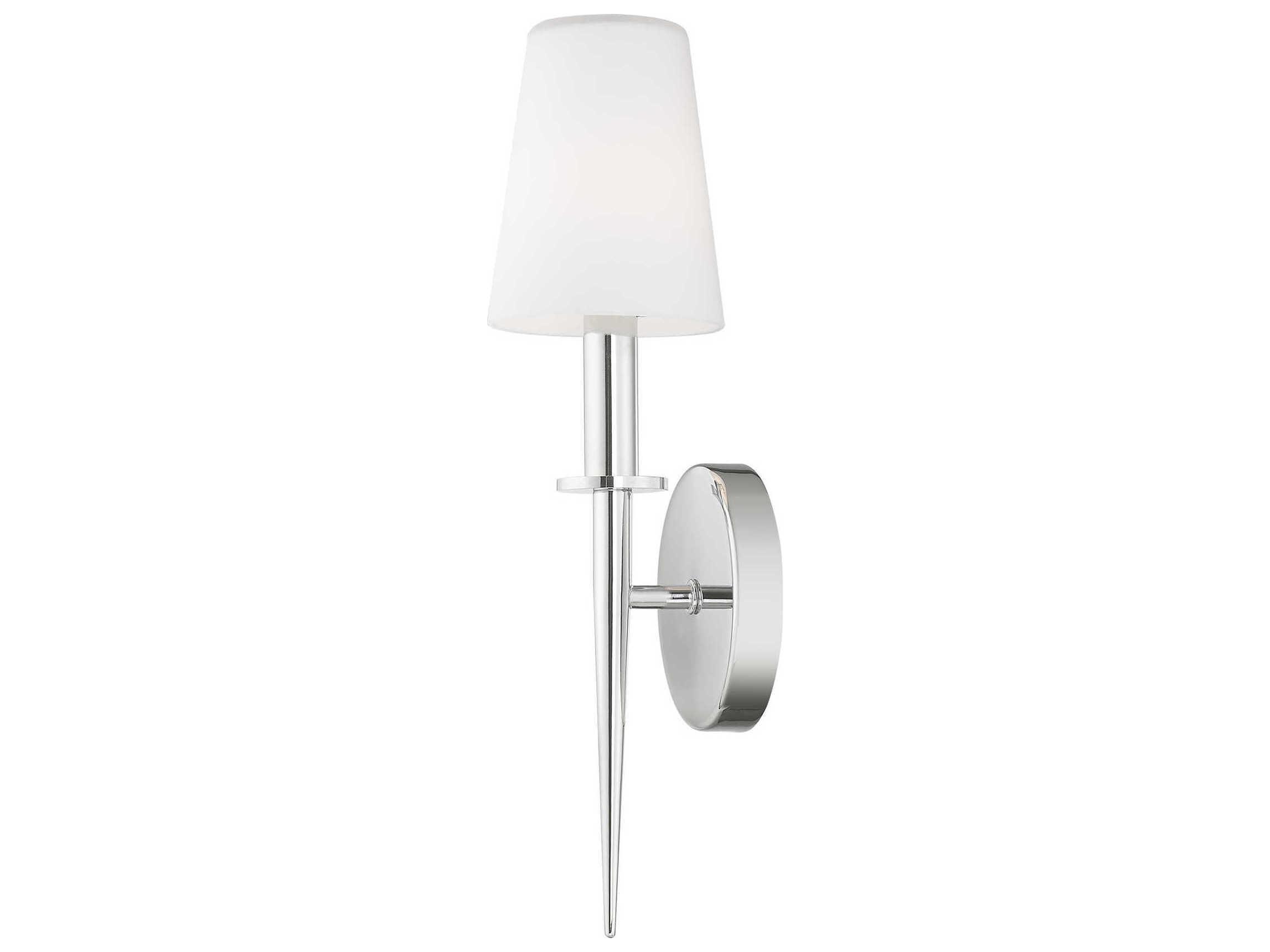 Livex Lighting Witten 1-Light Polished Chrome Glass Wall Sconce