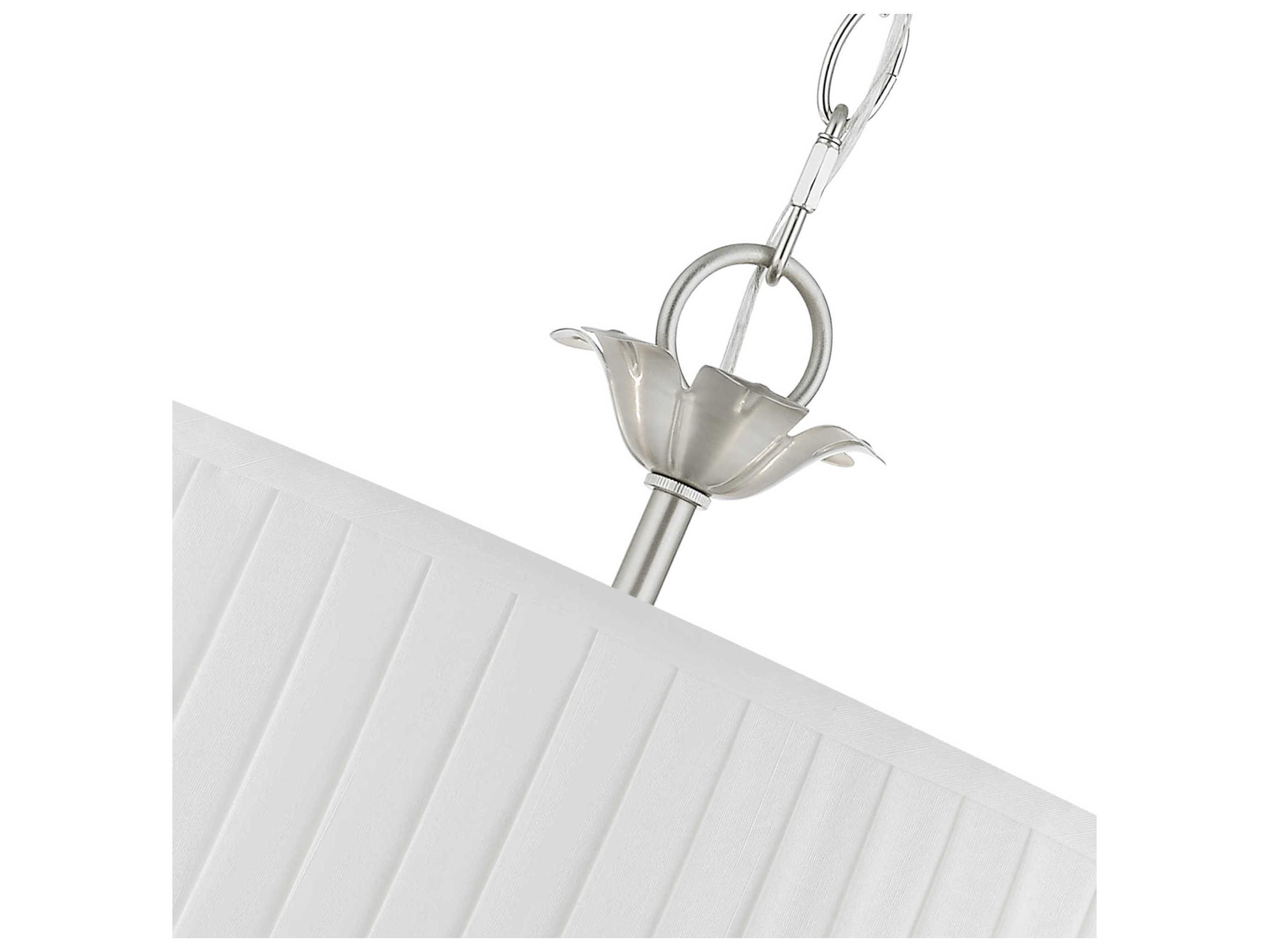 Livex Lighting Edinburgh 5-Light Brushed Nickel Drum Chandelier