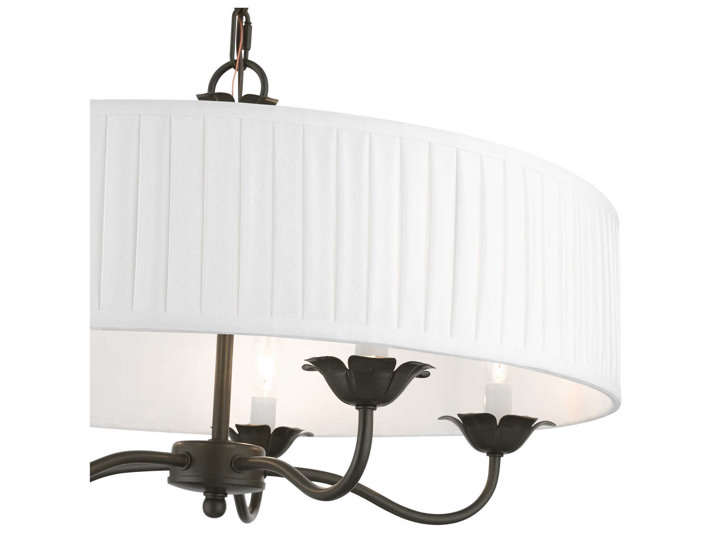 Livex Lighting Edinburgh 5-Light English Bronze Drum Chandelier