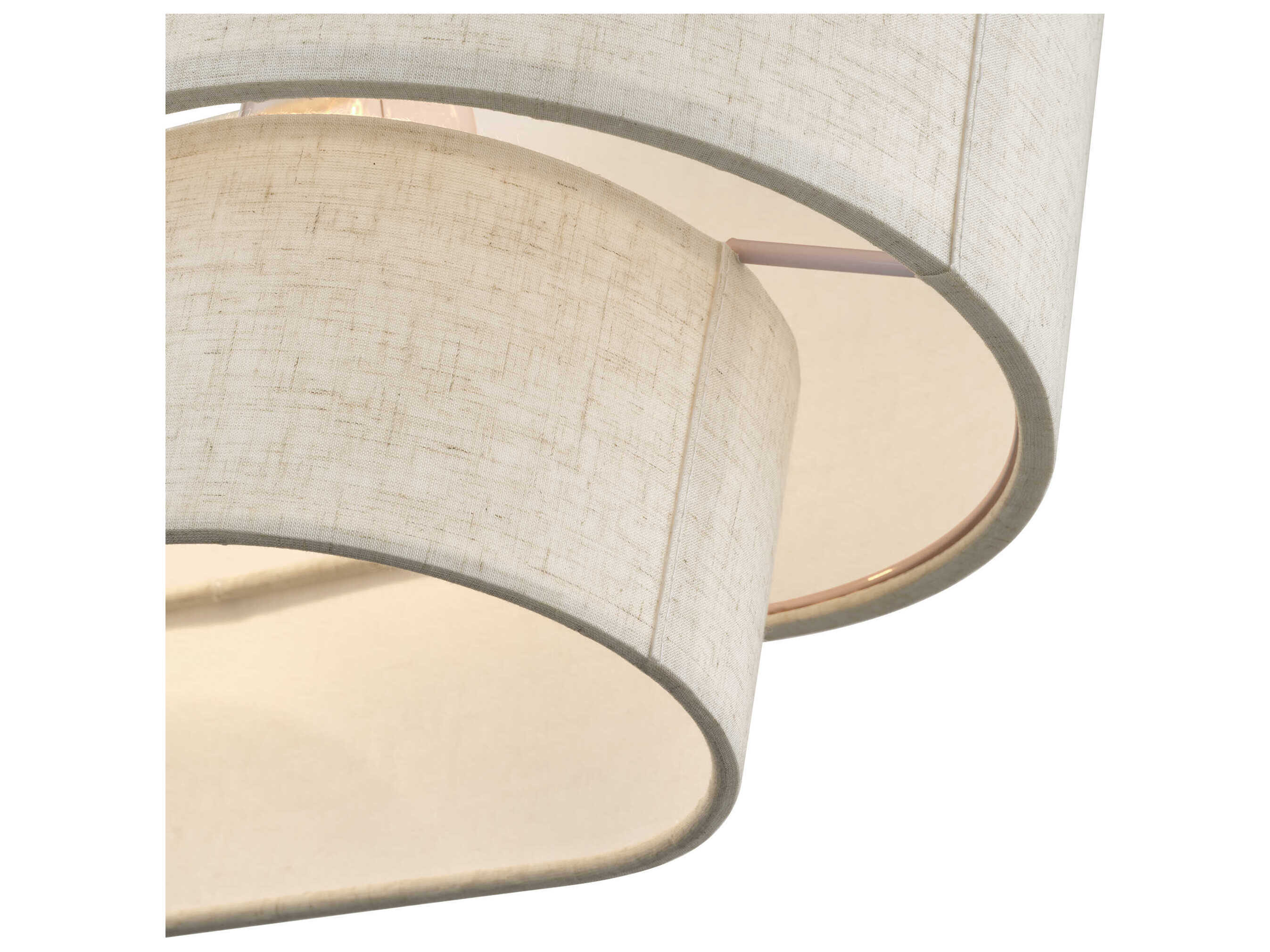 Livex Lighting Manorwood 3-Light English Bronze Drum Linear Island Pendant