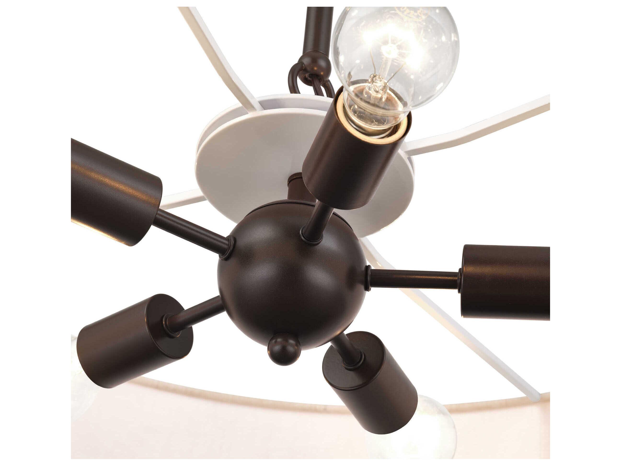 Livex Lighting Manorwood 5-Light English Bronze Drum Tiered Pendant