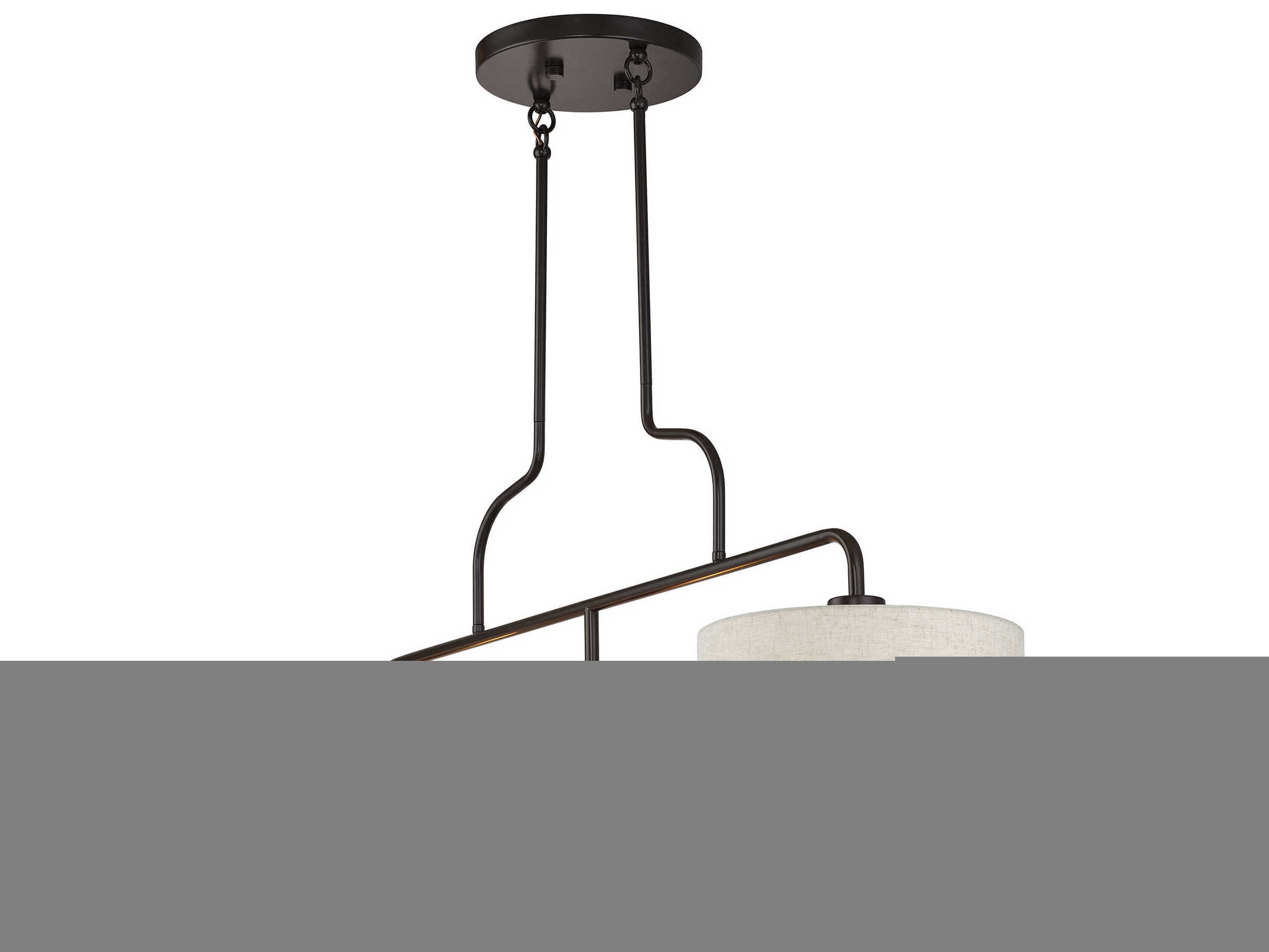Livex Lighting Manorwood 3-Light English Bronze Drum Island Pendant