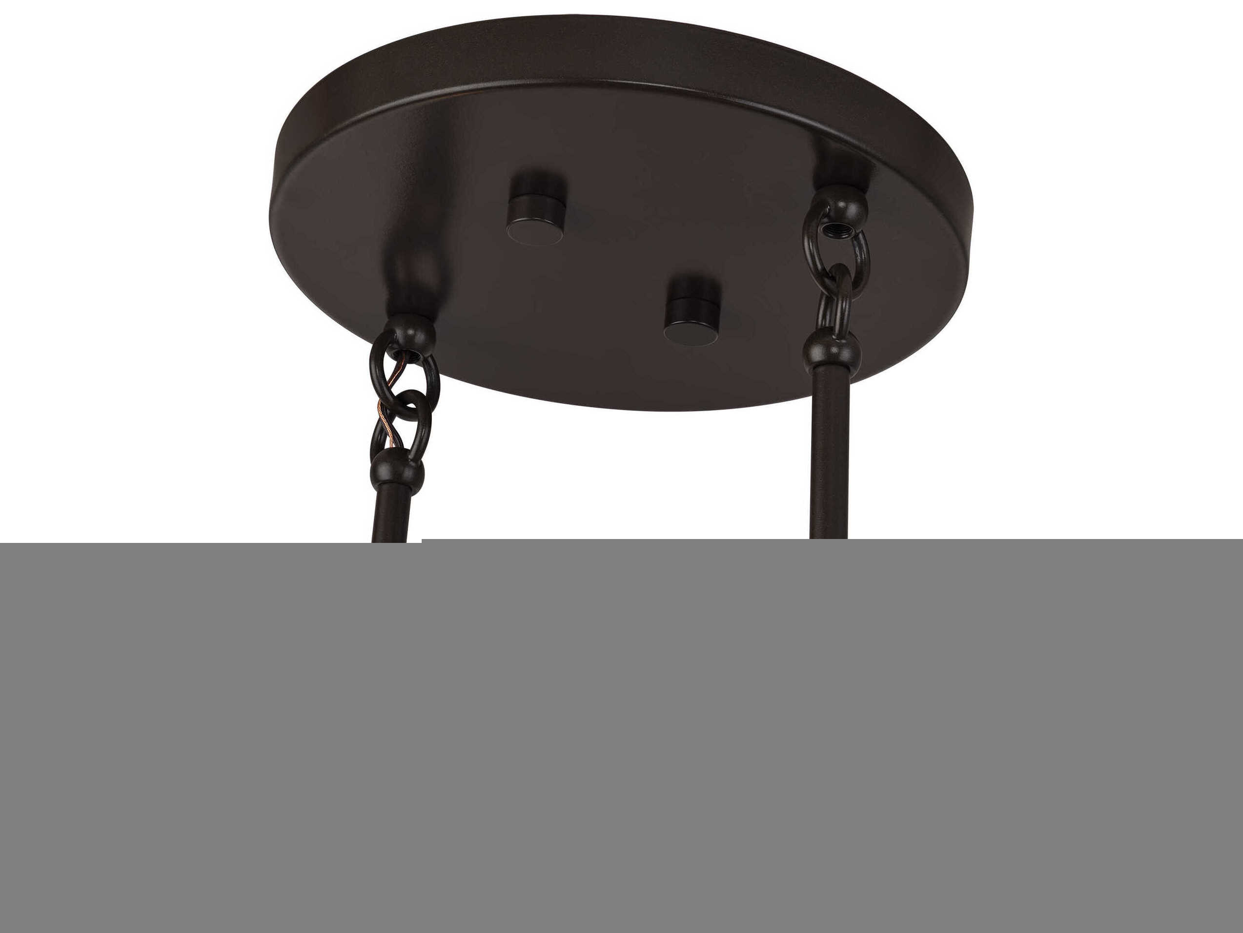 Livex Lighting Manorwood 3-Light English Bronze Drum Island Pendant