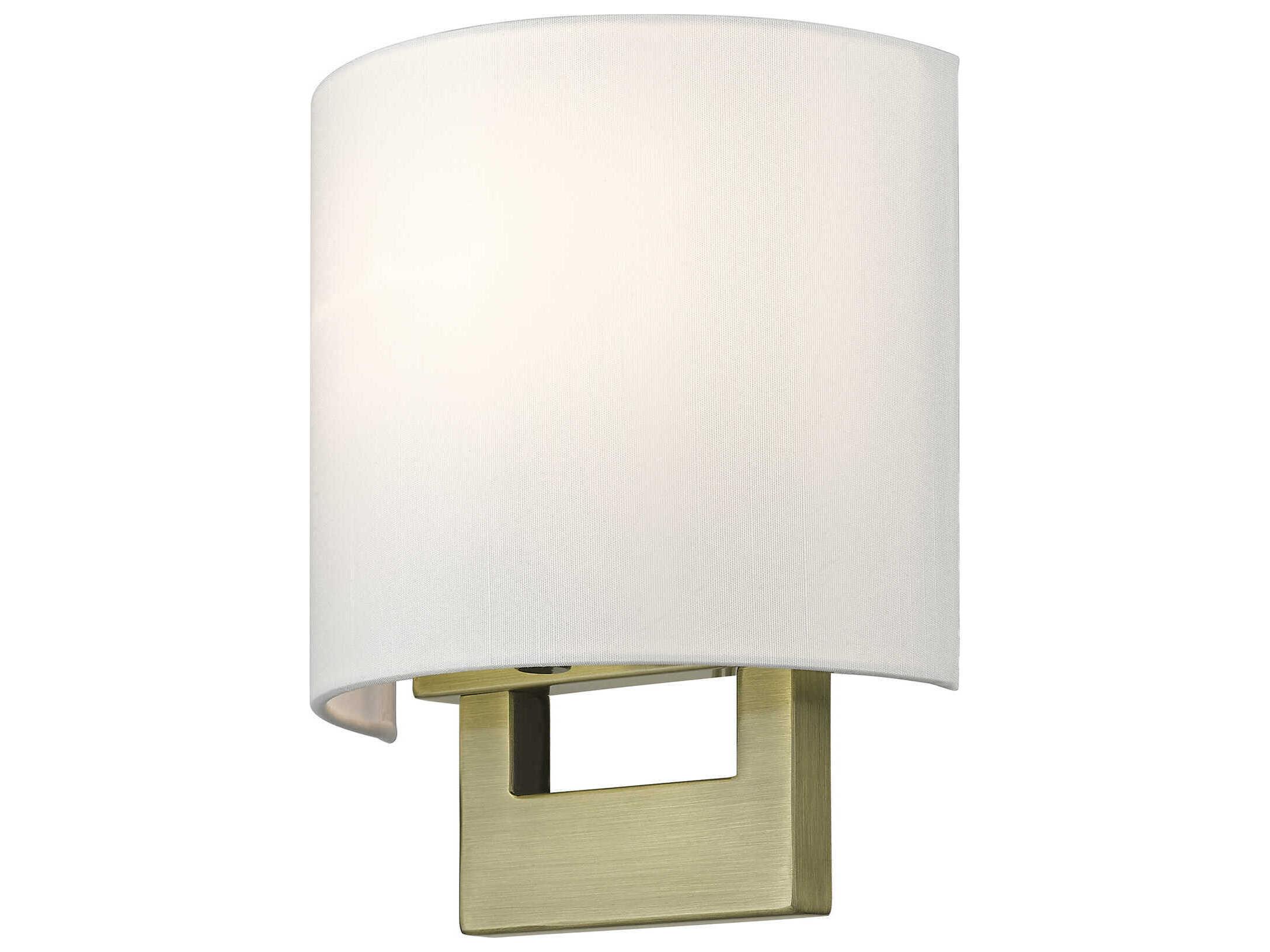 Livex Lighting Petite 1-Light Antique Brass Wall Sconce