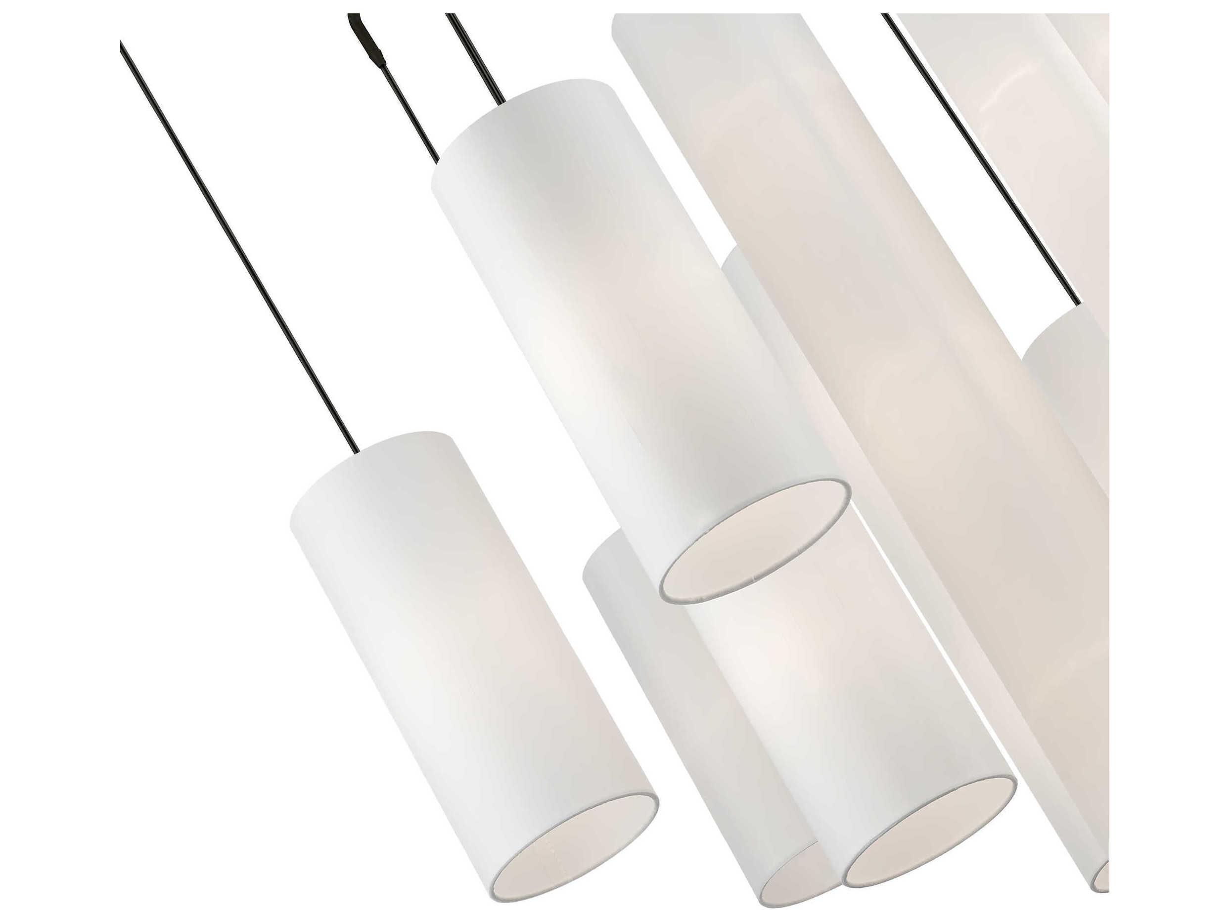 Livex Lighting Strathmore 15-Light Black Cylinder Pendant