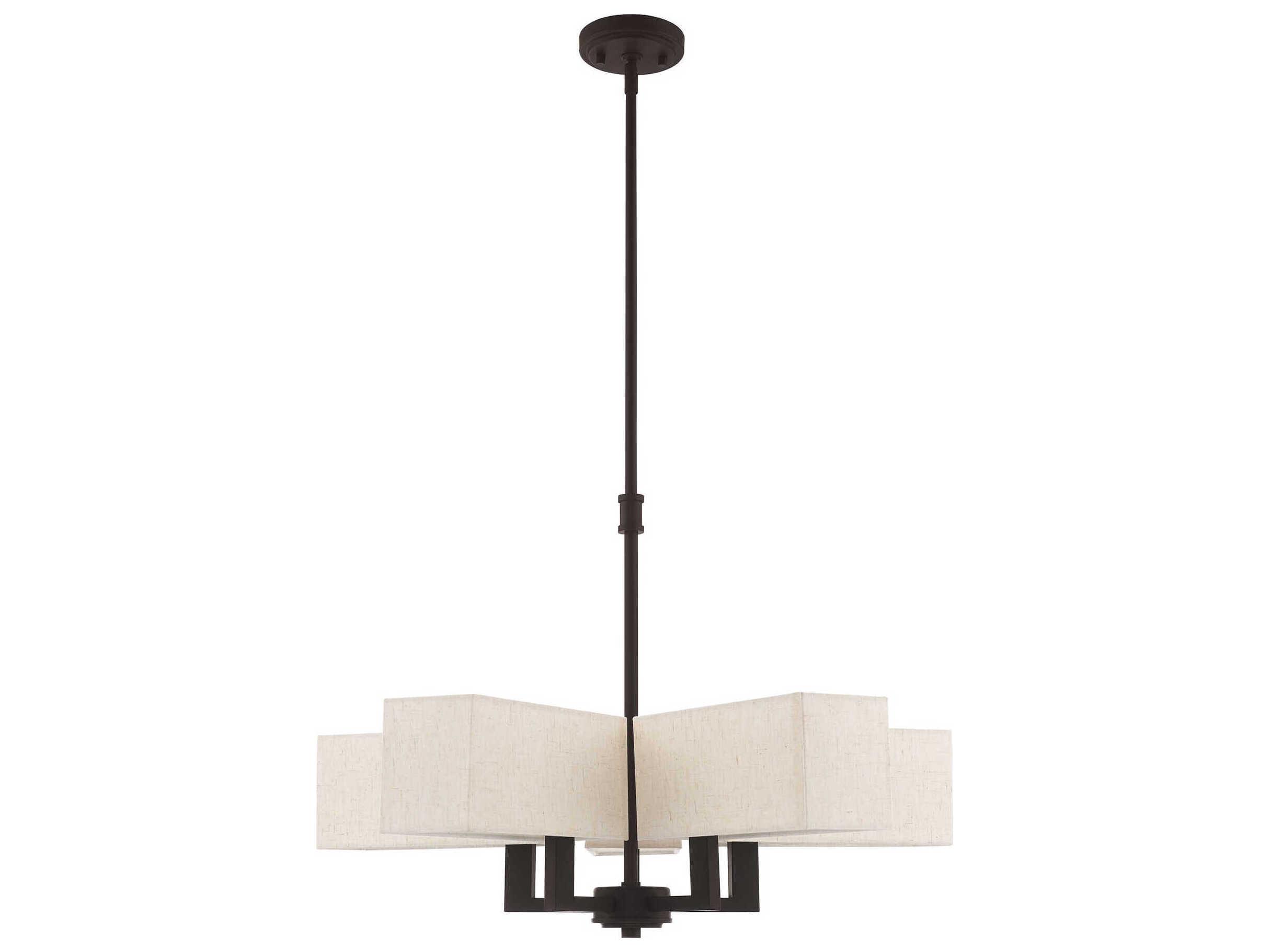 Livex Lighting Rubix 5-Light Bronze Chandelier