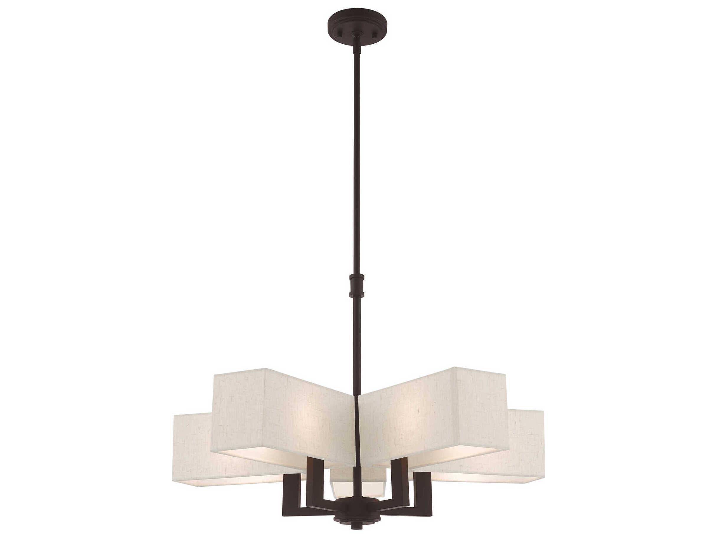Livex Lighting Rubix 5-Light Bronze Chandelier